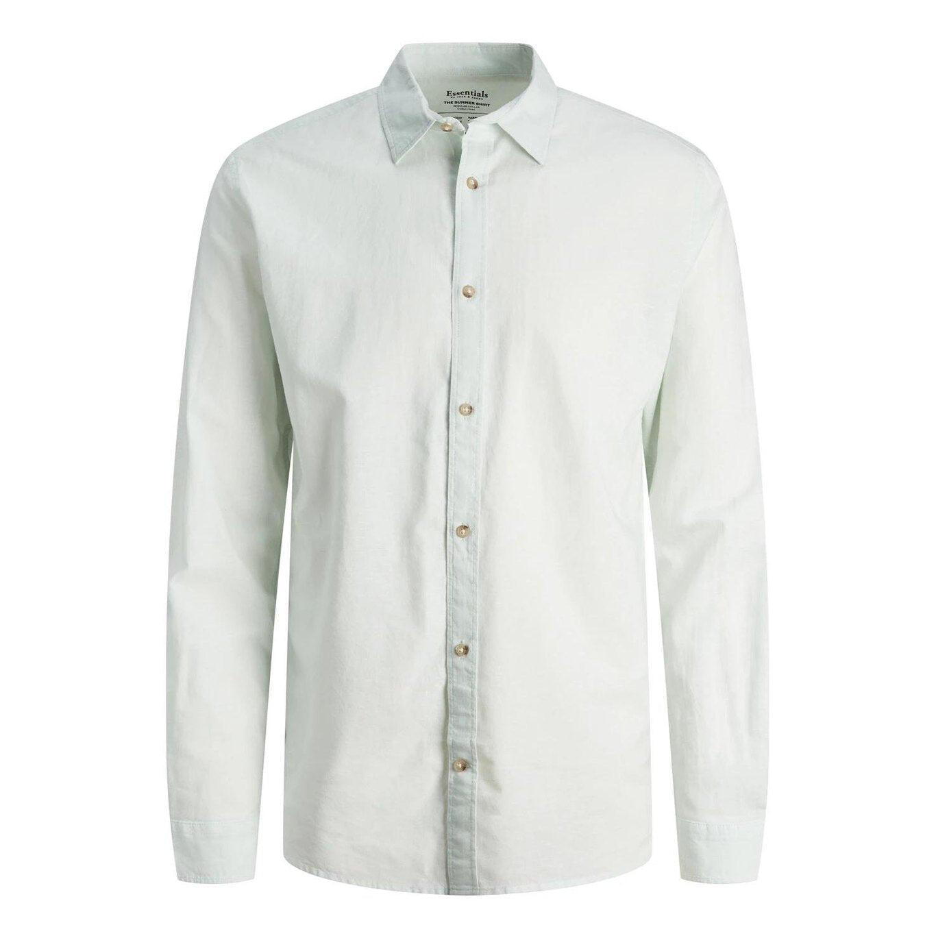 Koszula Jack & Jones Letnia Mieszanka Lnu kojące morze