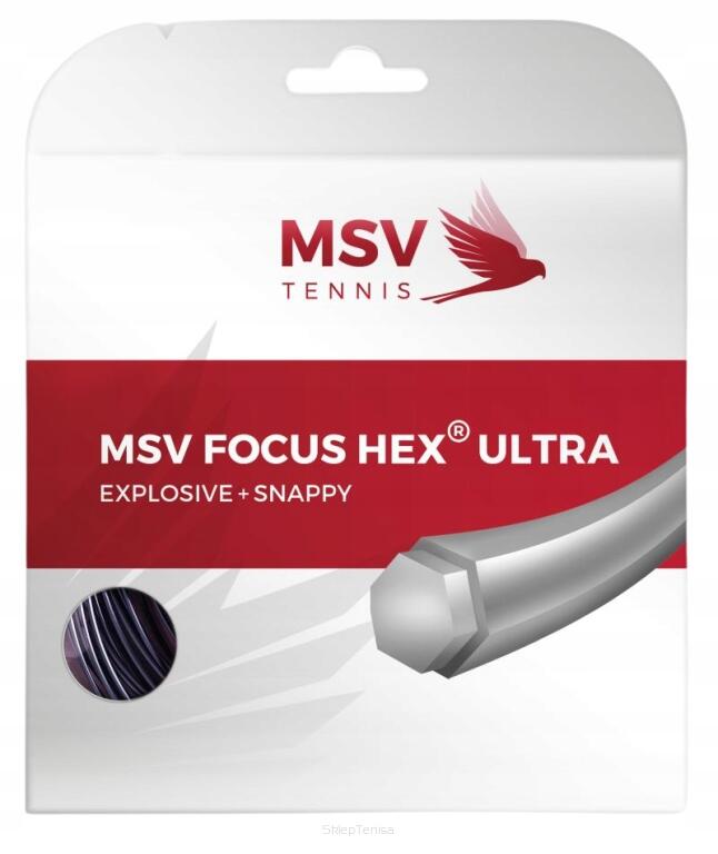 Naciąg tenisowy MSV Focus HEX Ultra 1.25 czarny