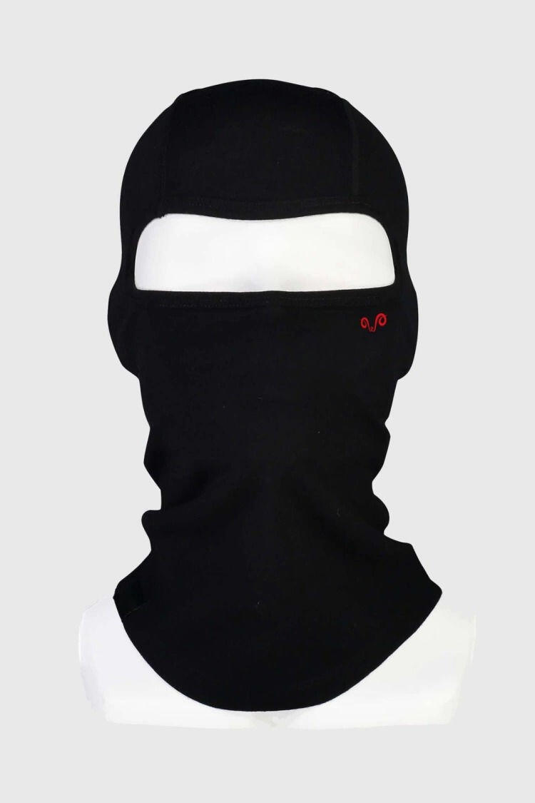 Kominiarka 100% Wełna Merino Oasis Balaclava Czarna