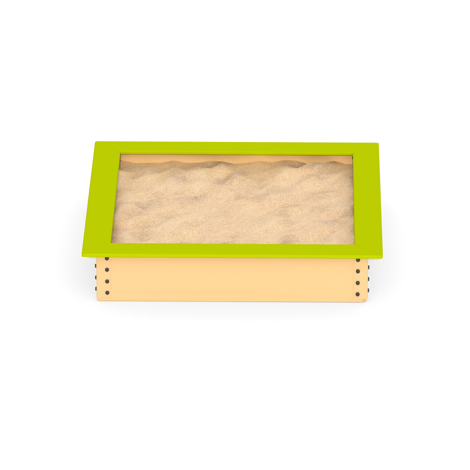 Piaskownica Z Atestem 150X150 Zielono-Beżowy