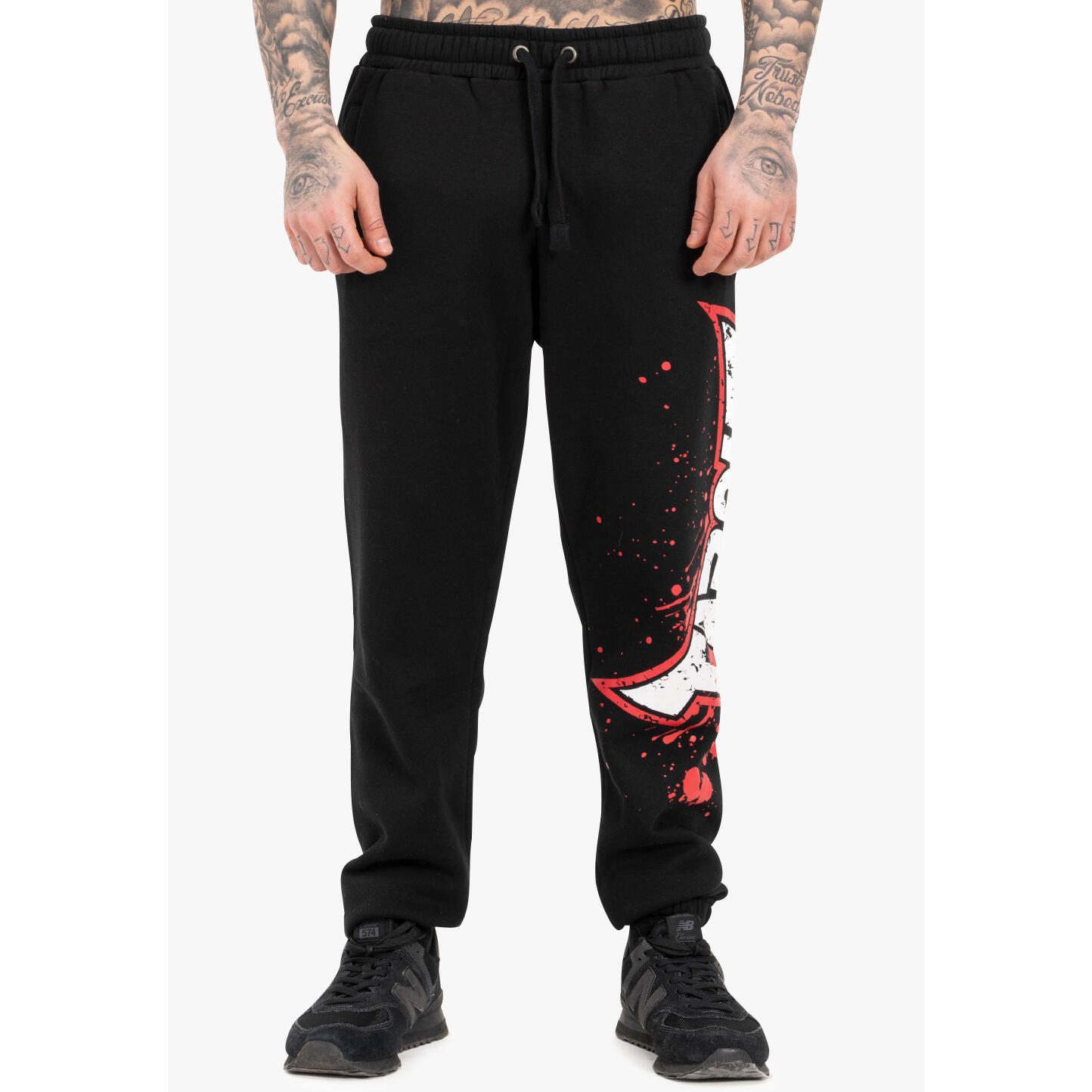 Spodnie dresowe w regularnym kroju Tapout Splashing