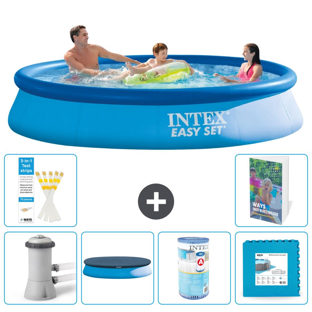 INTEX Basen Easy Set Okrągły - 366x76 cm - 7-częściowy S254