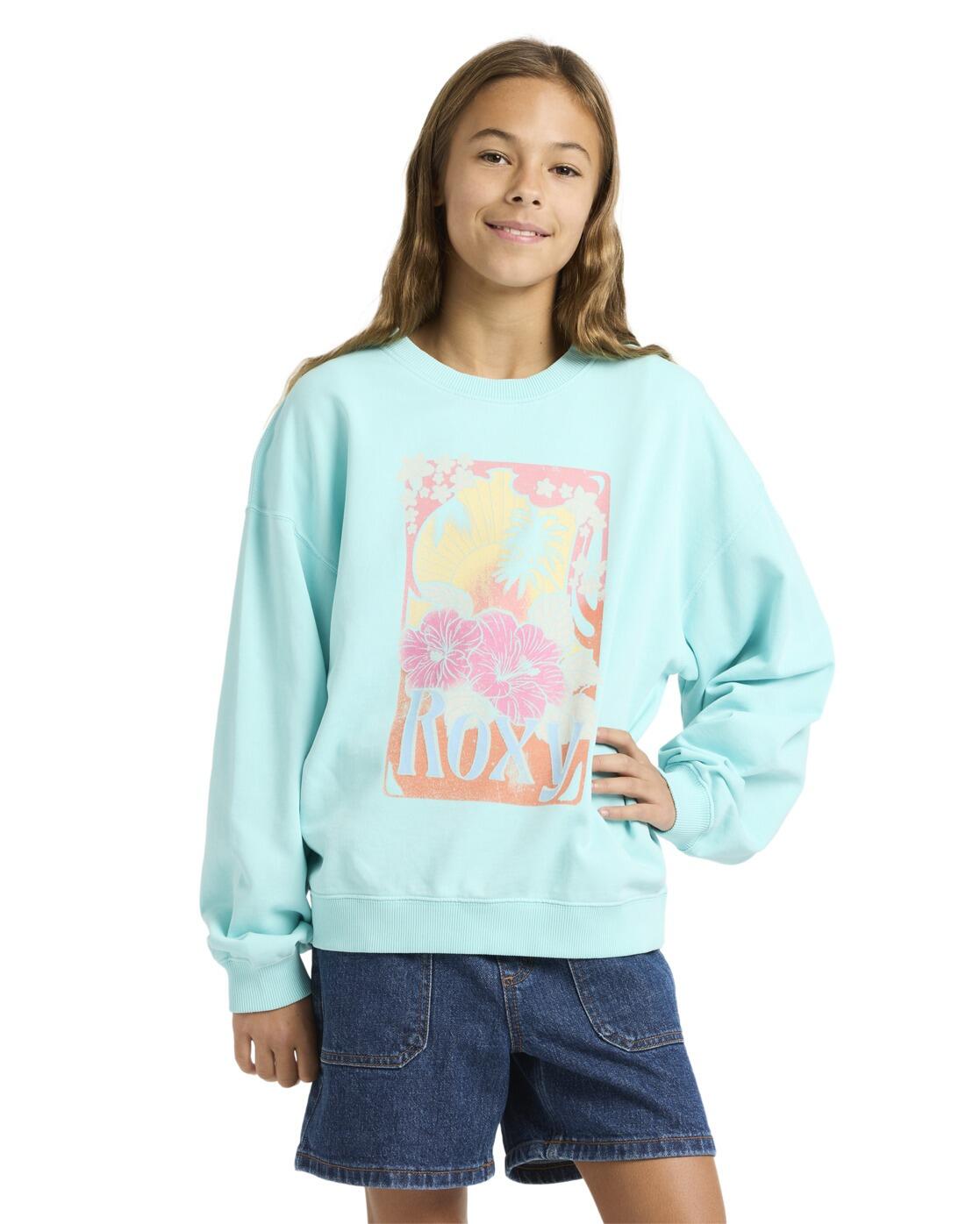 Bluza dla Dziewczynki LINEUP TERRY Niebieski