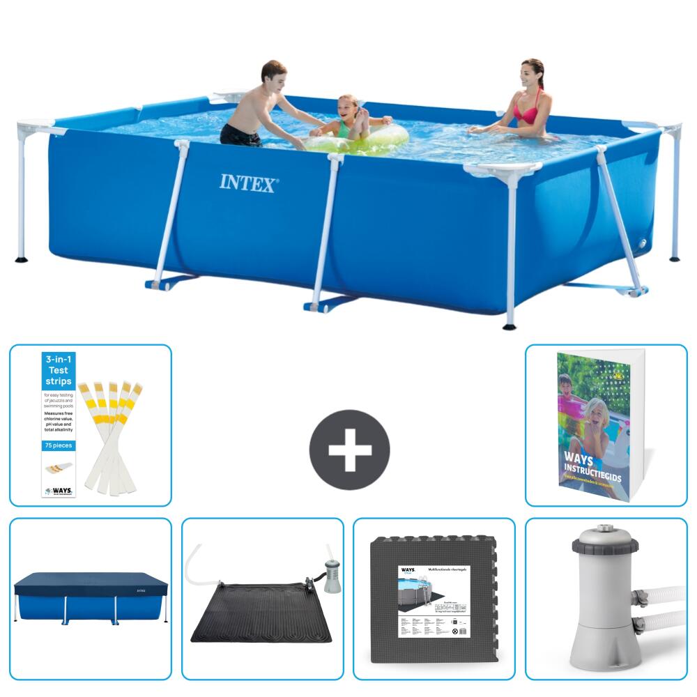 INTEX Basen ze stelażem Prostokątny - 300x200x75 cm - 7-częściowy S21
