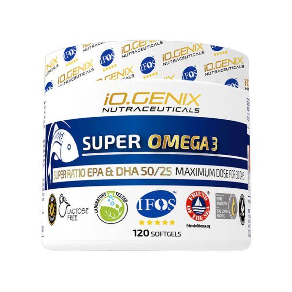 Super Omega 3 EPA i Cream; DHA 50/25 - 120 kapsułek żelowych IO.Genix
