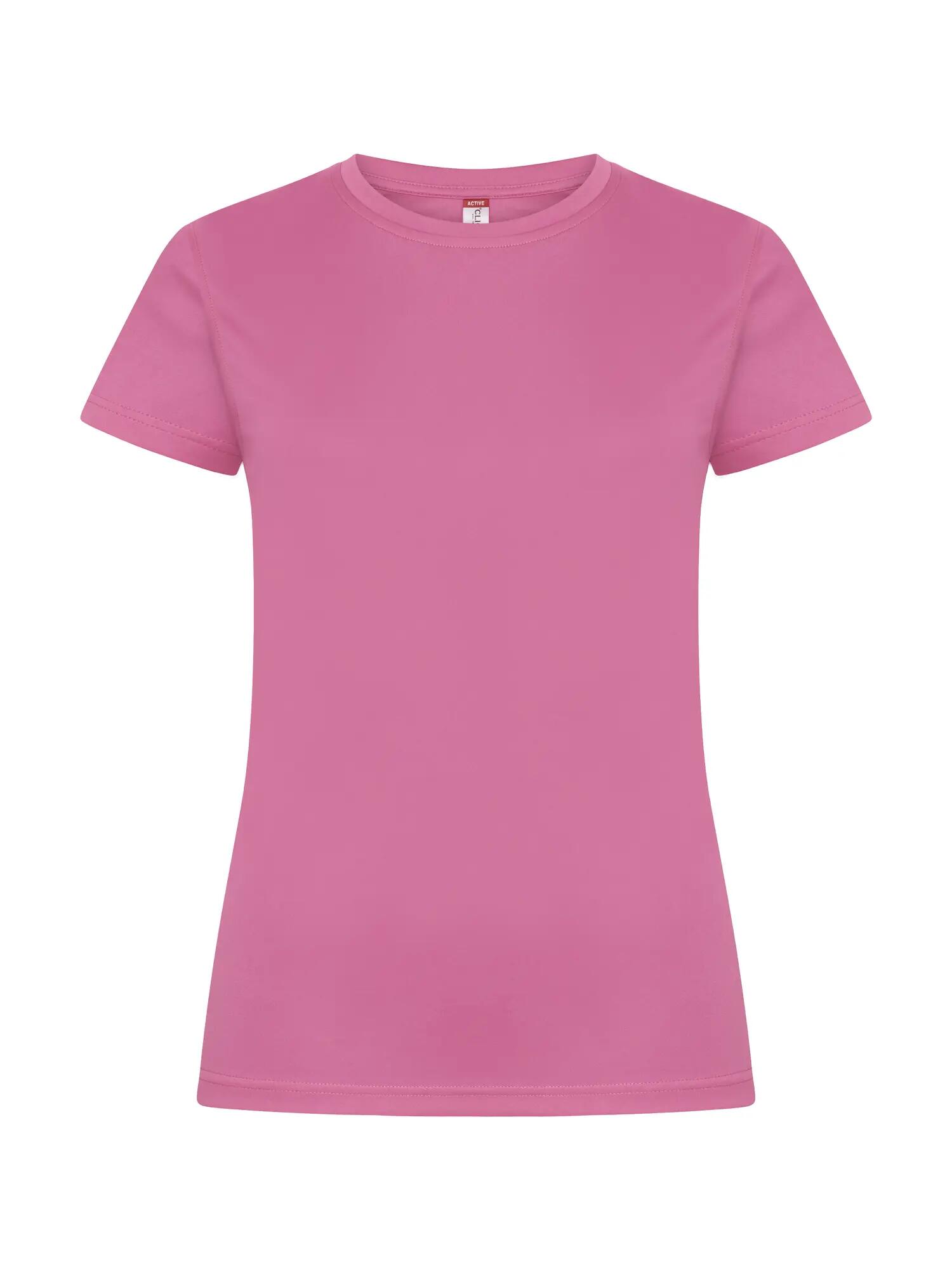 clique Basic Active-T Women koszulka damska 100% poliester, UV/50 – Active Pink