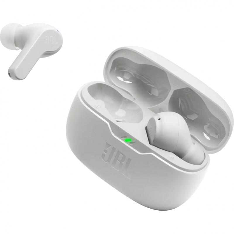 Słuchawki Bluetooth JBL WAVE BEAM WHITE USB