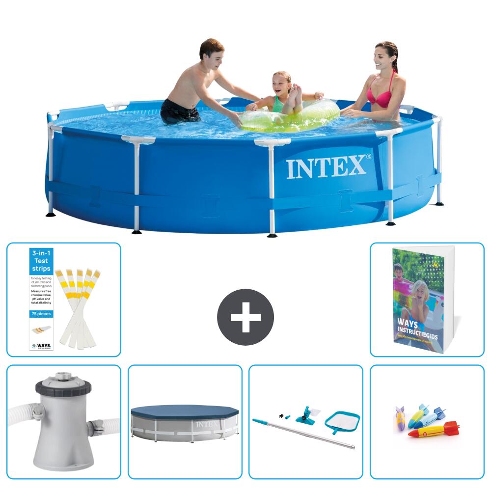 INTEX Basen ze stelażem Okrągły - 305x76 cm - 7-częściowy S299