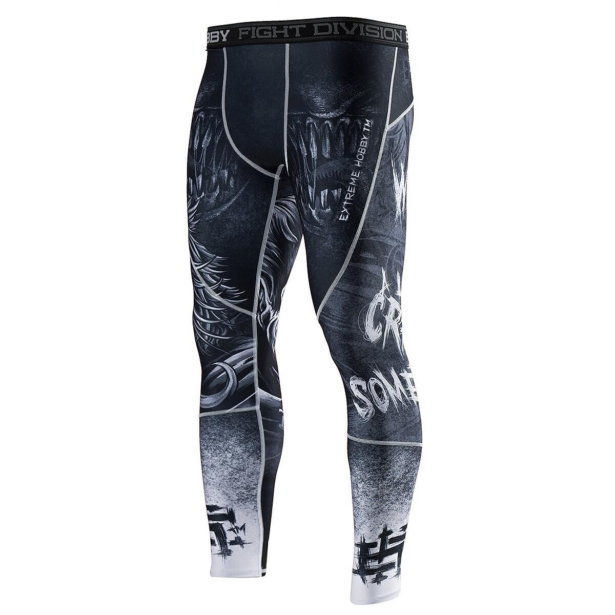 Legginsy sportowe męskie EXTREME HOBBY PSYCHO CLOWN