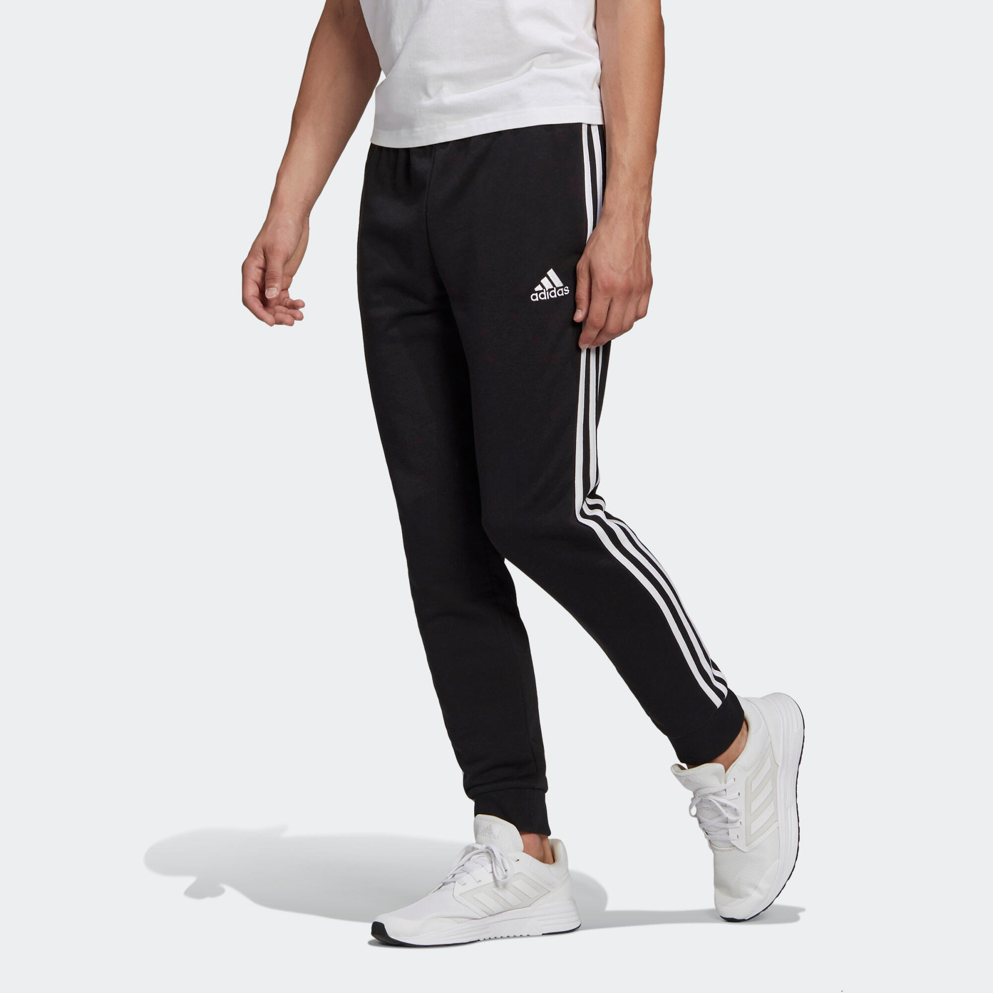 Spodnie adidas Essentials French Terry Tapered Cuff 3-Bandes
