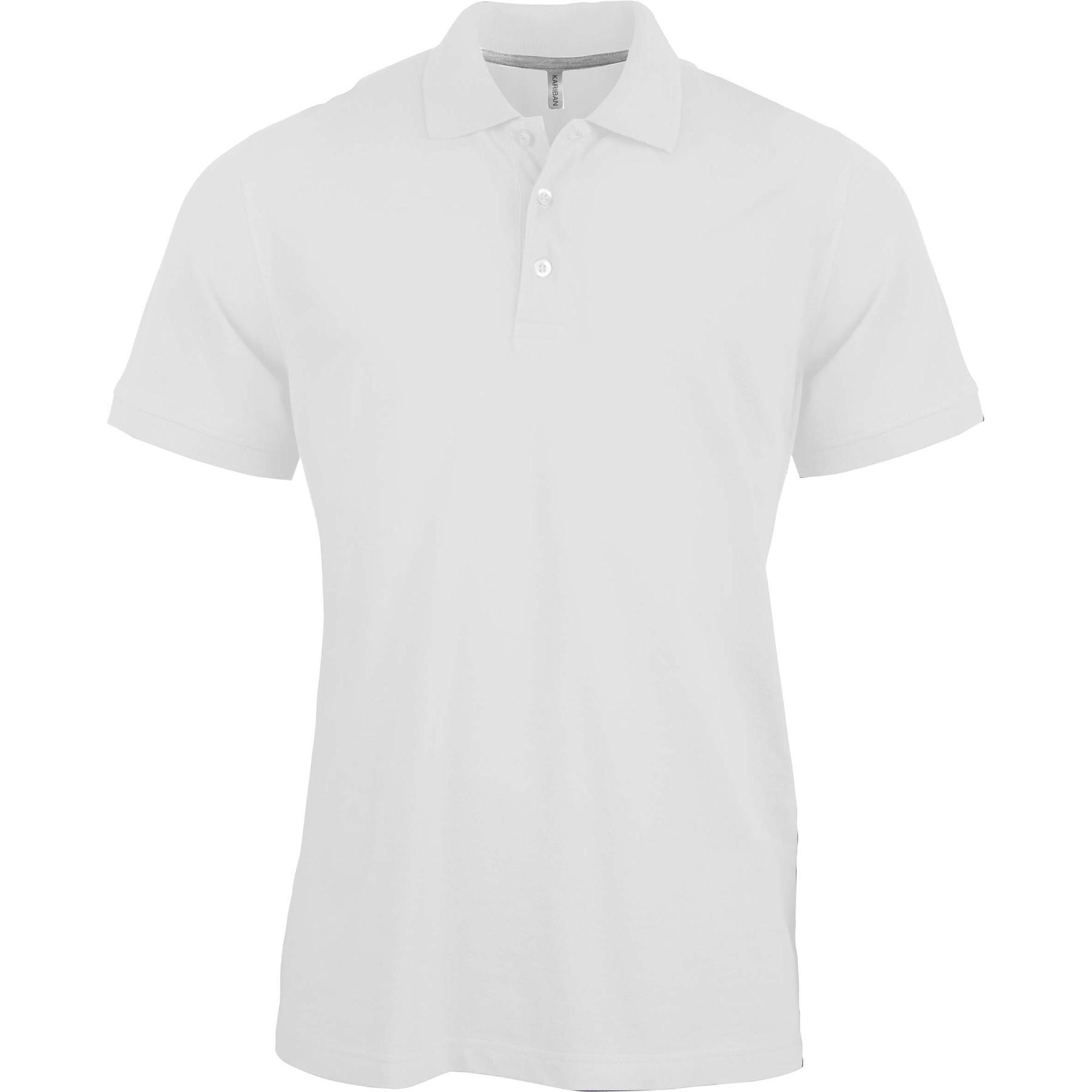 Koszulka polo z krótkim rękawem Kariban blanc