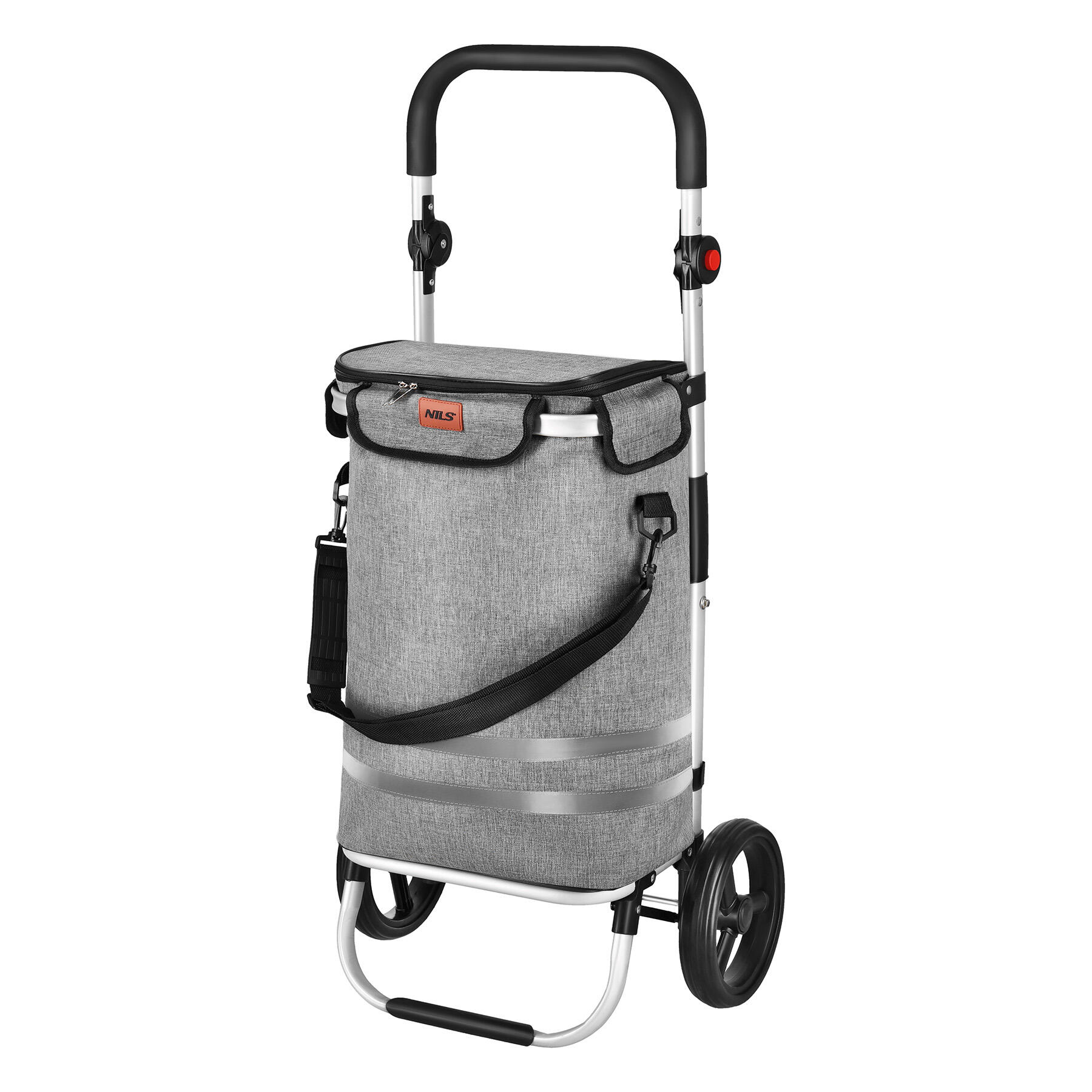 Wózek na zakupy na kółkach składany Premium 45L NC4305 Nils