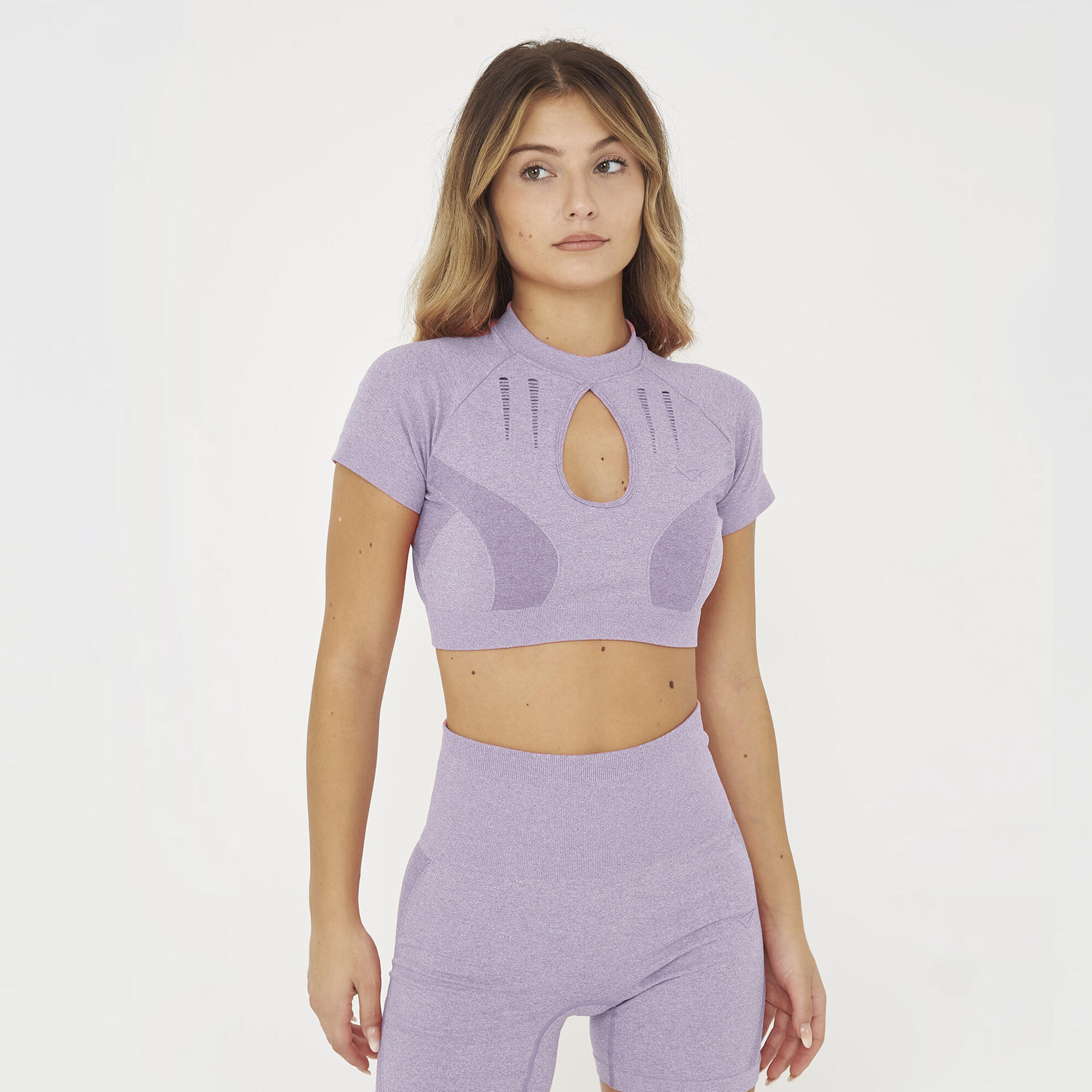 Crop Top Treningowy LEXI Krótki Rękaw