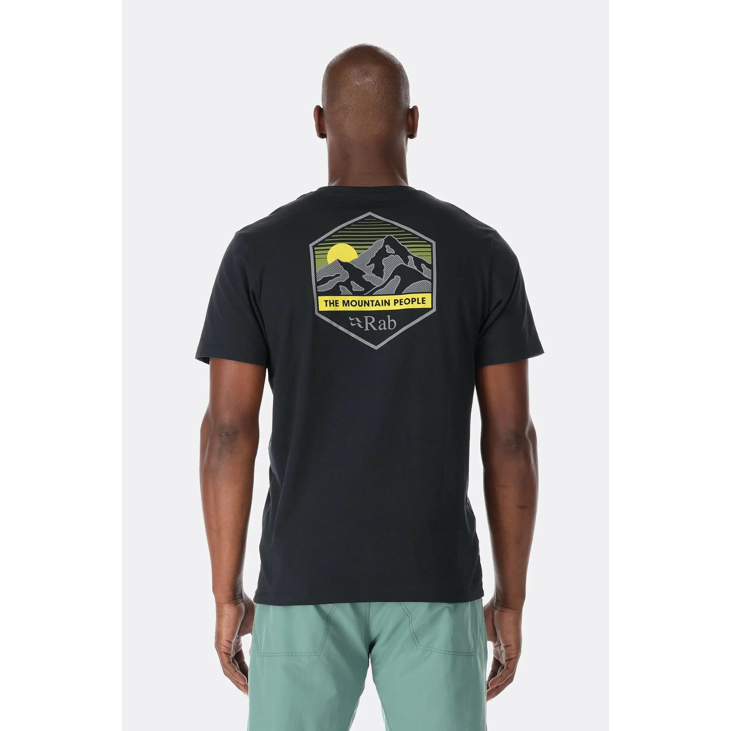 Koszulka bawełniana męska Rab Stance Mountain Peak Tee z krótkim rękawem
