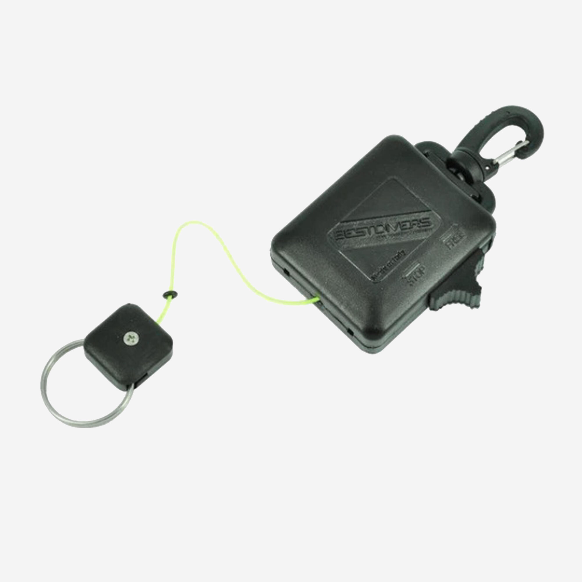 Retraktor nurkowy z linką Dyneema 90 cm i przyciskiem blokady