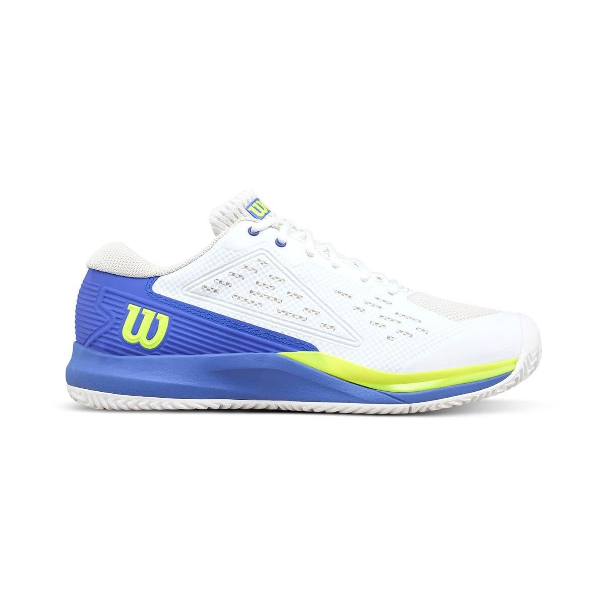 WILSON RUSH PRO ACE White/Blue FW25 (Zapatillas)