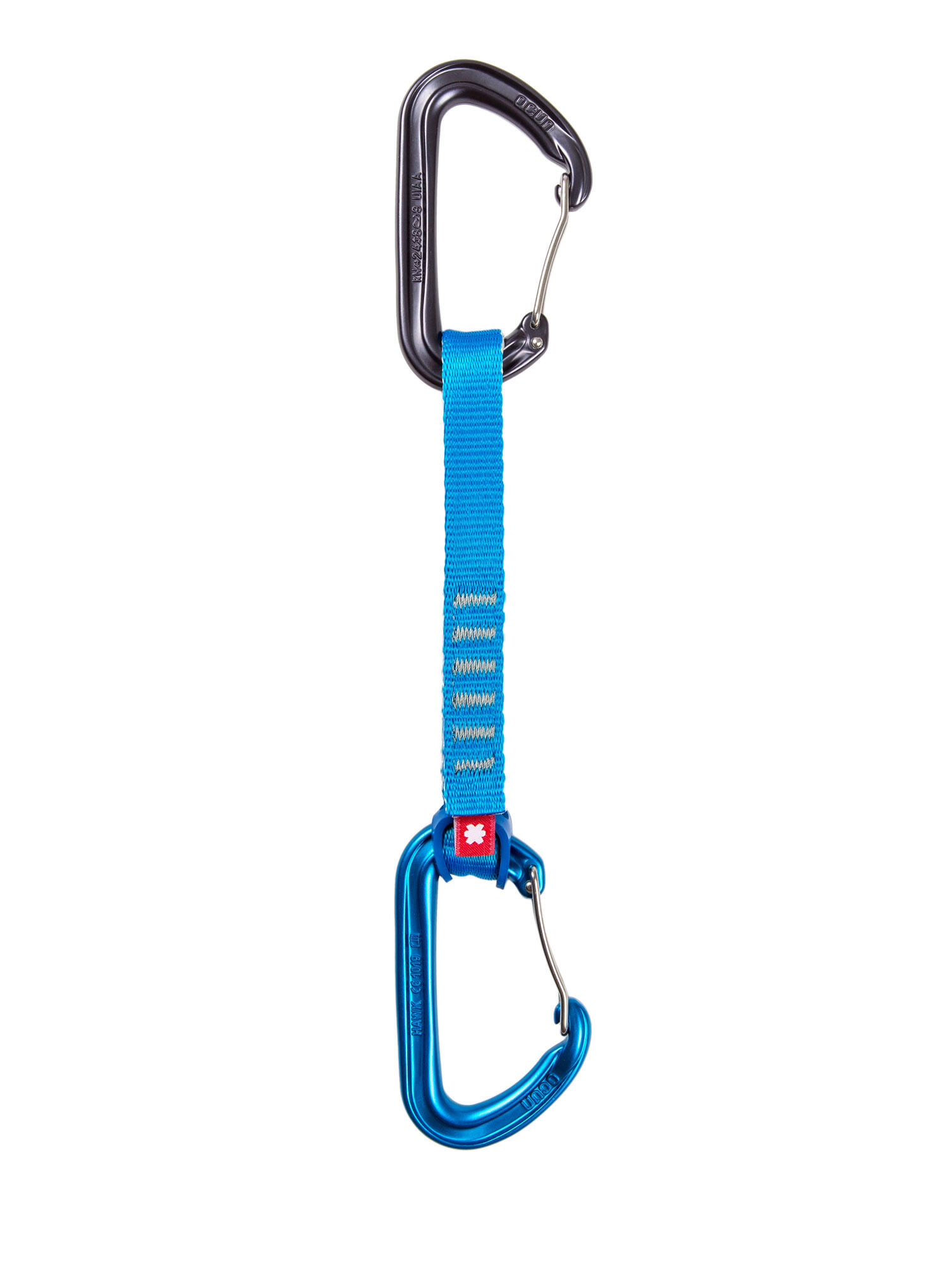 Ekspres wspinaczkowy Ocun Hawk QD Wire Eco-Pes 16 mm 15 cm - blue