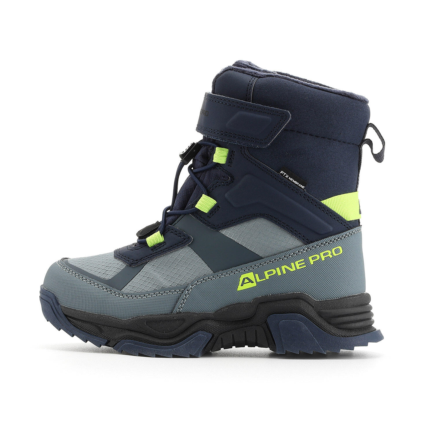 Buty dziecięce zimowe ocieplane wodoodporne Alpine Pro Nero
