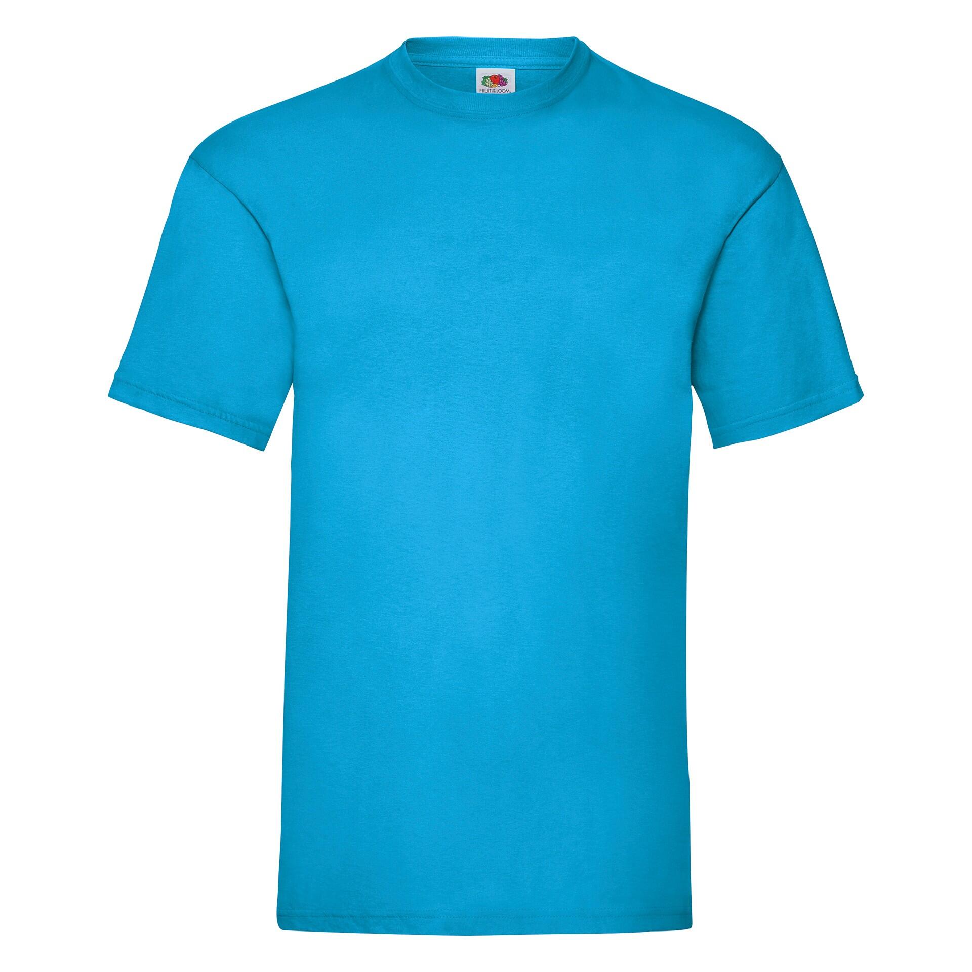 T-shirt Fruit Of The Loom Valueweight Adult Azul Azure