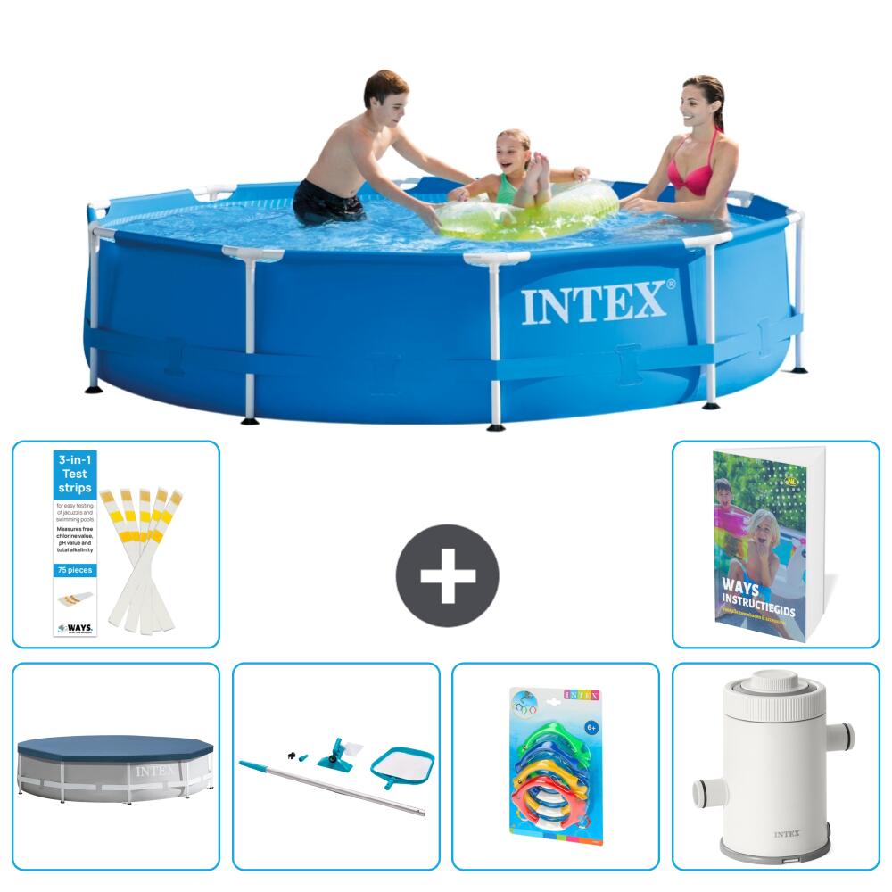 INTEX Basen ze stelażem Okrągły - 305x76 cm - 7-częściowy S151