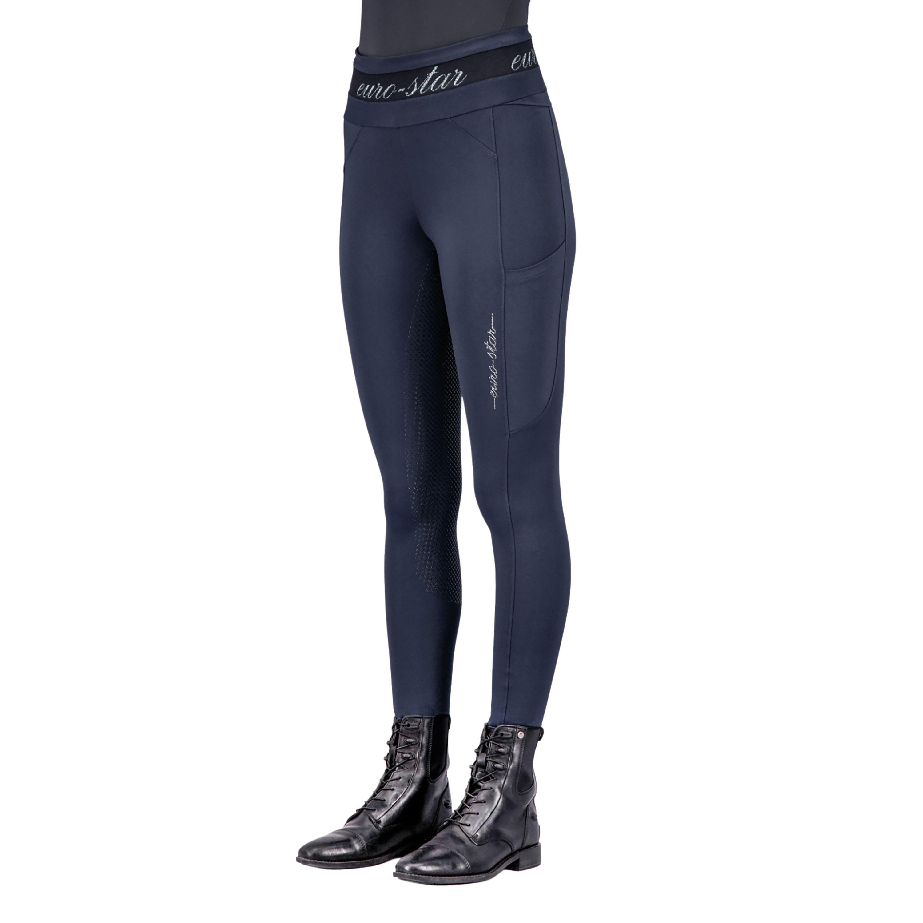 Damskie legginsy jeździeckie z pełną przyczepnością Euro-Star Ares