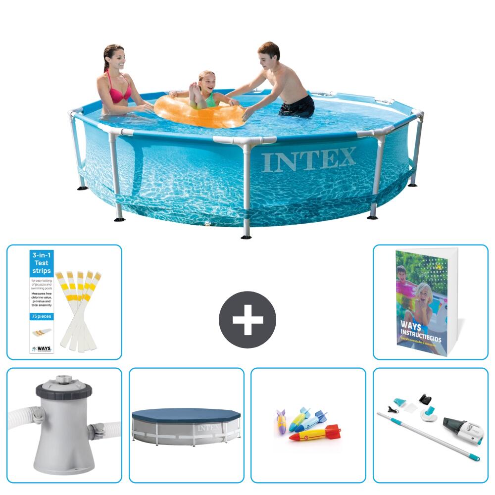 INTEX Basen ze stelażem Okrągły - 305x76 cm - 7-częściowy S269