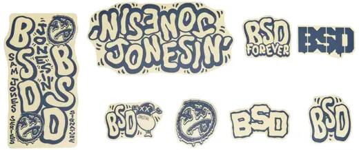 BMX Naklejki BSD Ramy Sticker Zestaw - Jonesin' Frame 2021