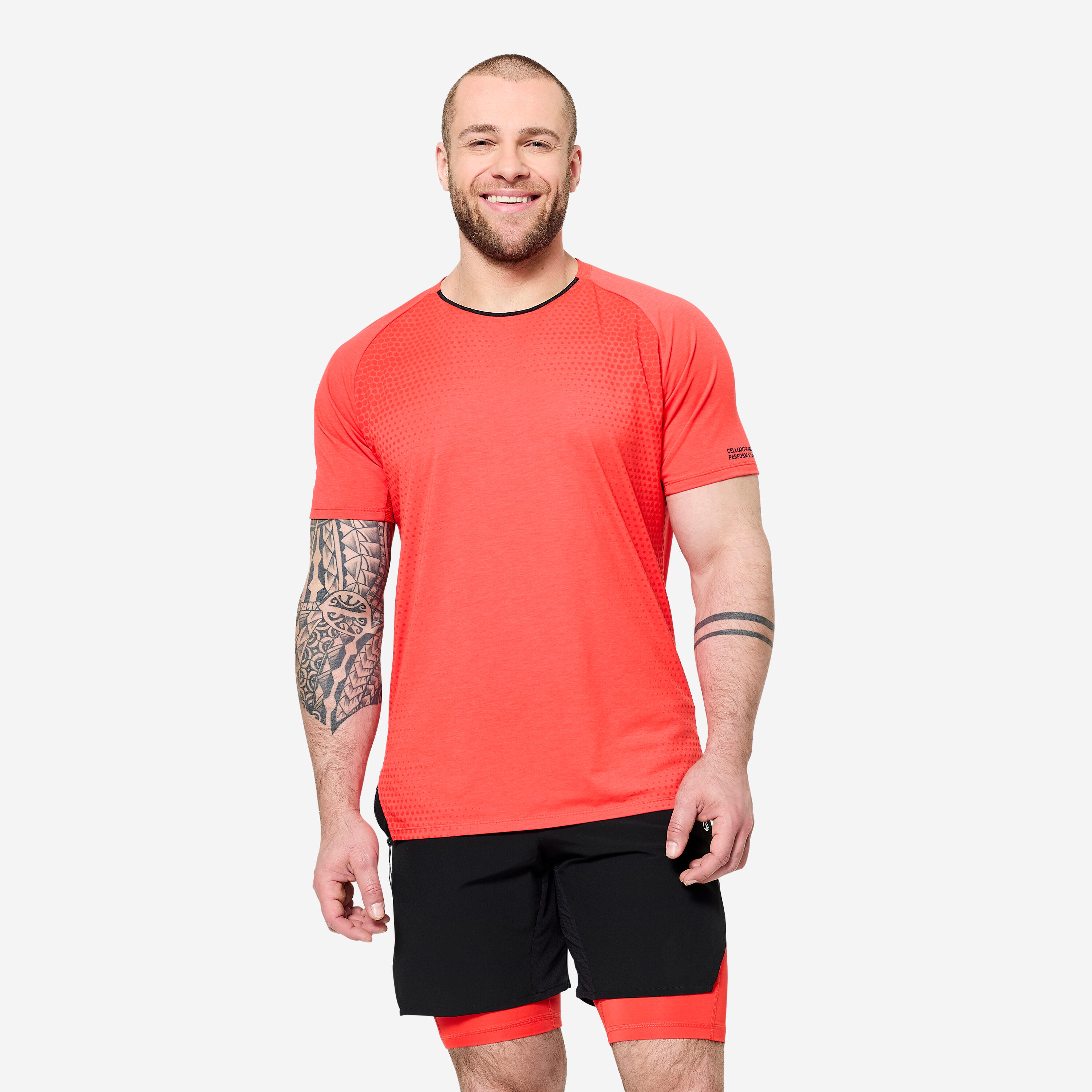 Koszulka fitness męska Domyos krótki rękaw