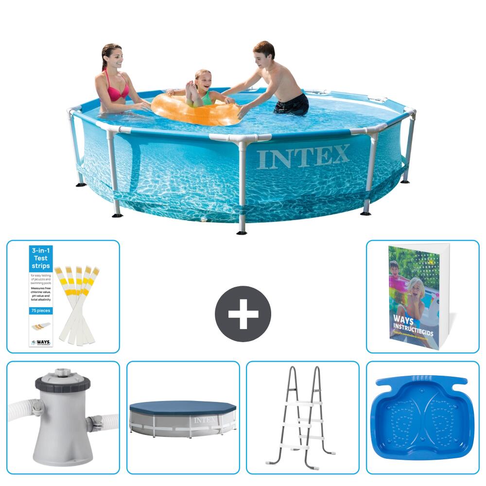 INTEX Basen ze stelażem Okrągły - 305x76 cm - 7-częściowy S314