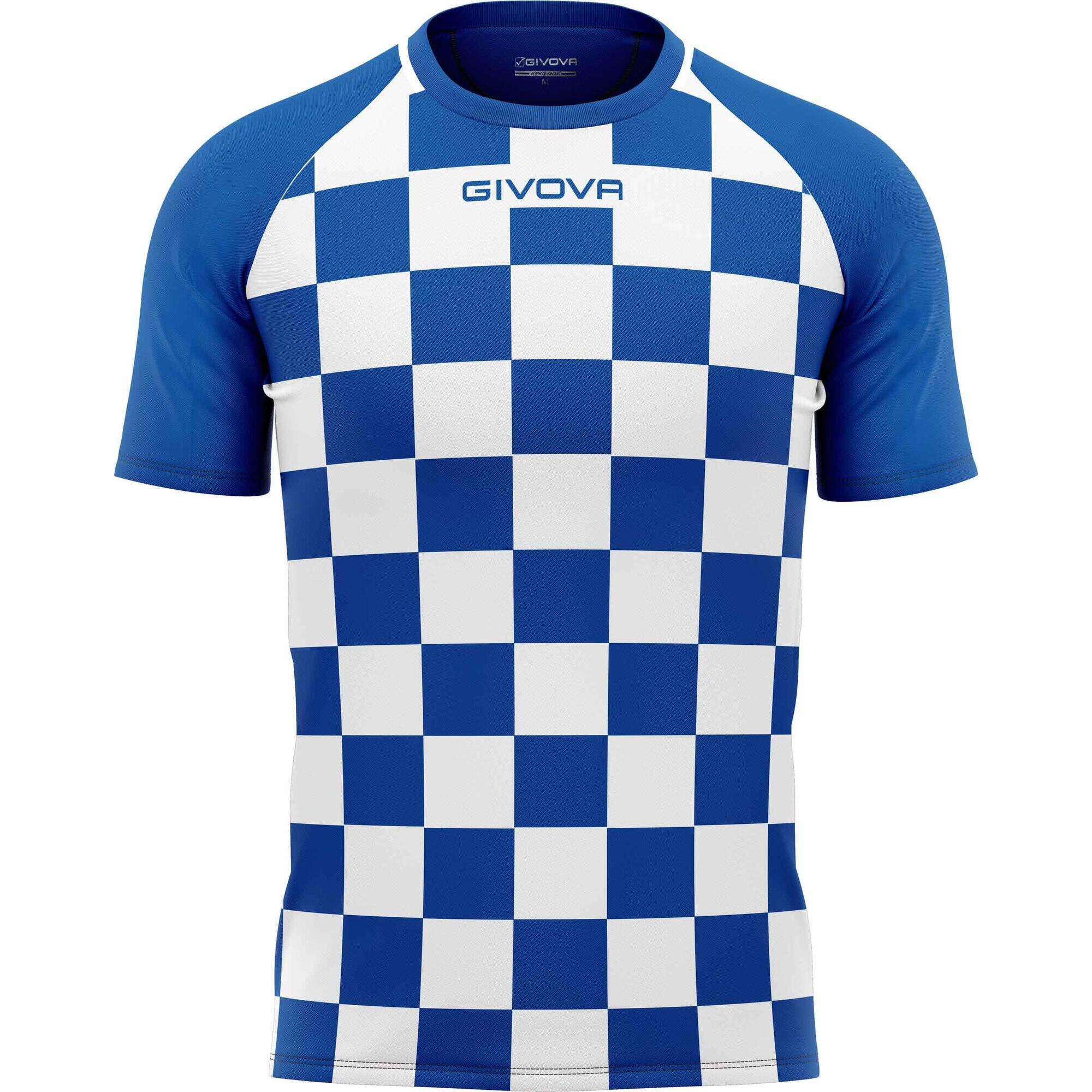 Koszulka Sportowa Givova Dama - Komfort i Lekkość w Białym i Niebieskim