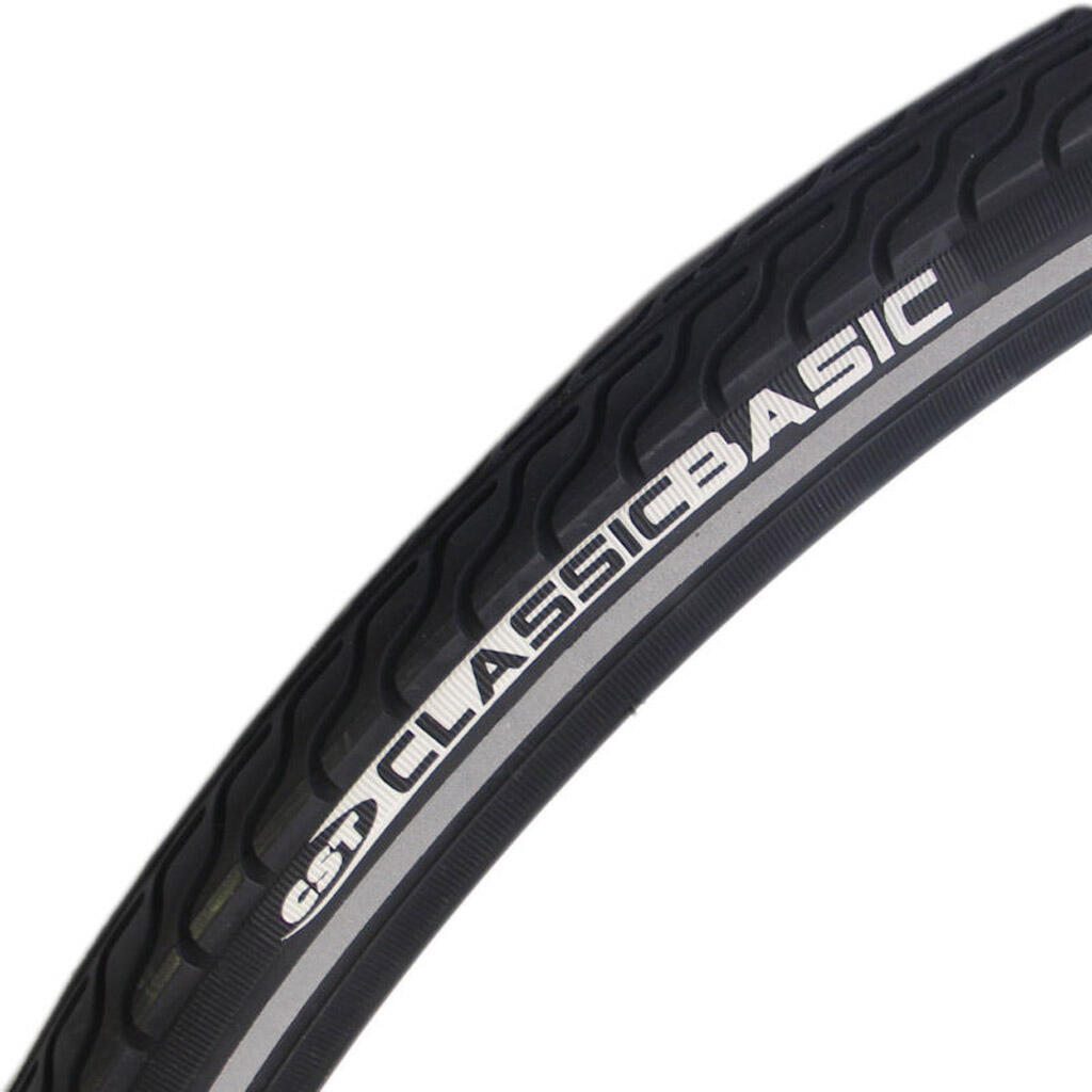 Opona Basic 28 X 1,25 / 32-622 Mm - Czarna Z Refleksami