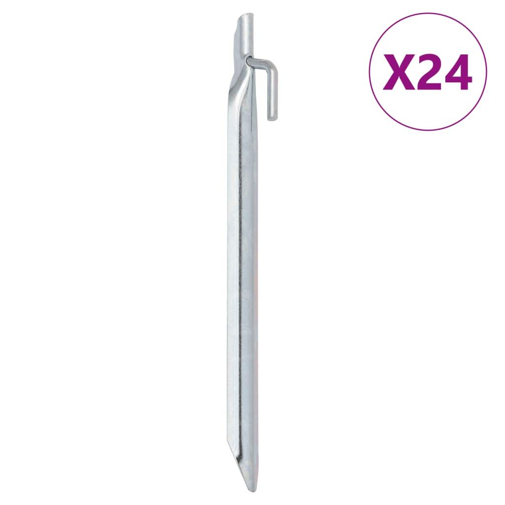 VidaXL Kołki do namiotu V 24 szt. Ø20 mm 24 cm stal ocynkowana