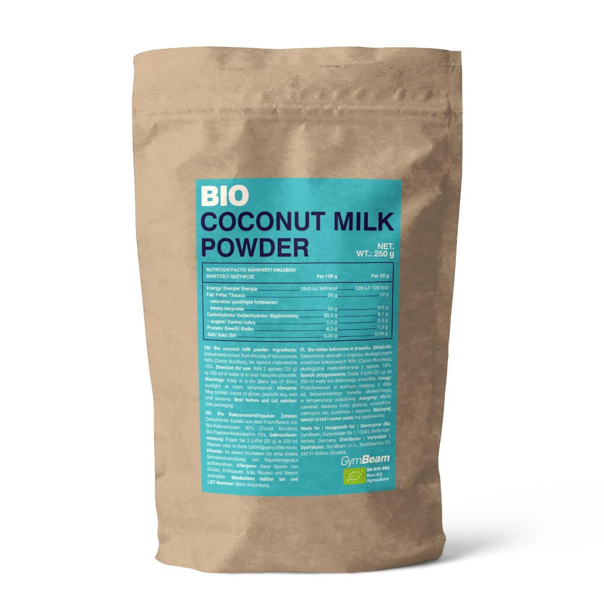 Mleko kokosowe BIO proszek kokos 250 g