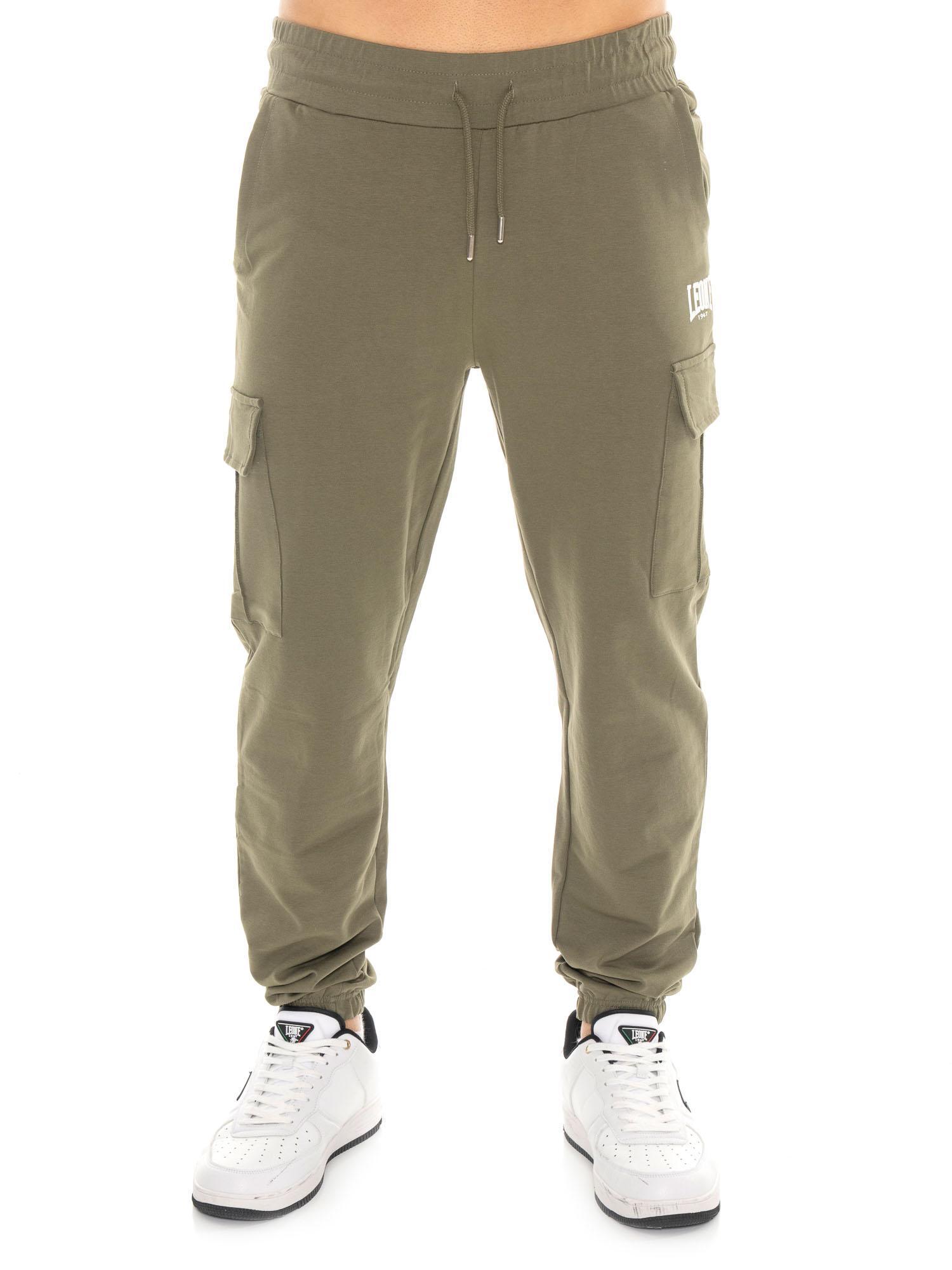 Spodnie bojówki Leone Basic Men's z polaru nieczesanego