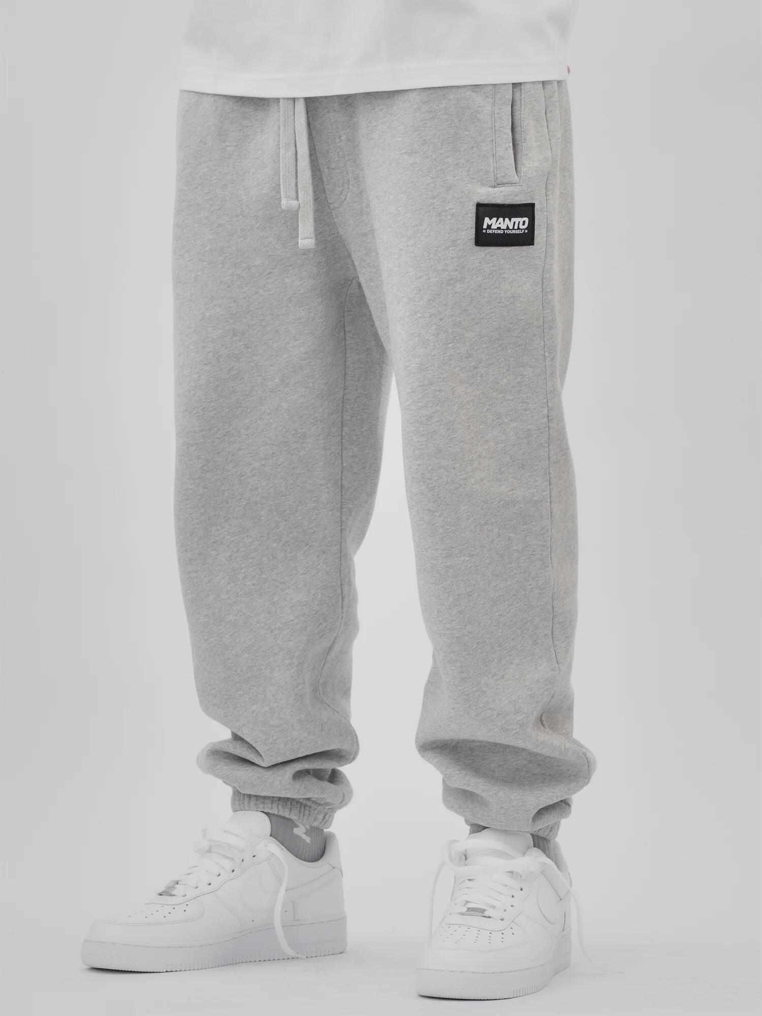 MANTO spodnie dresowe LABEL 25 melanż