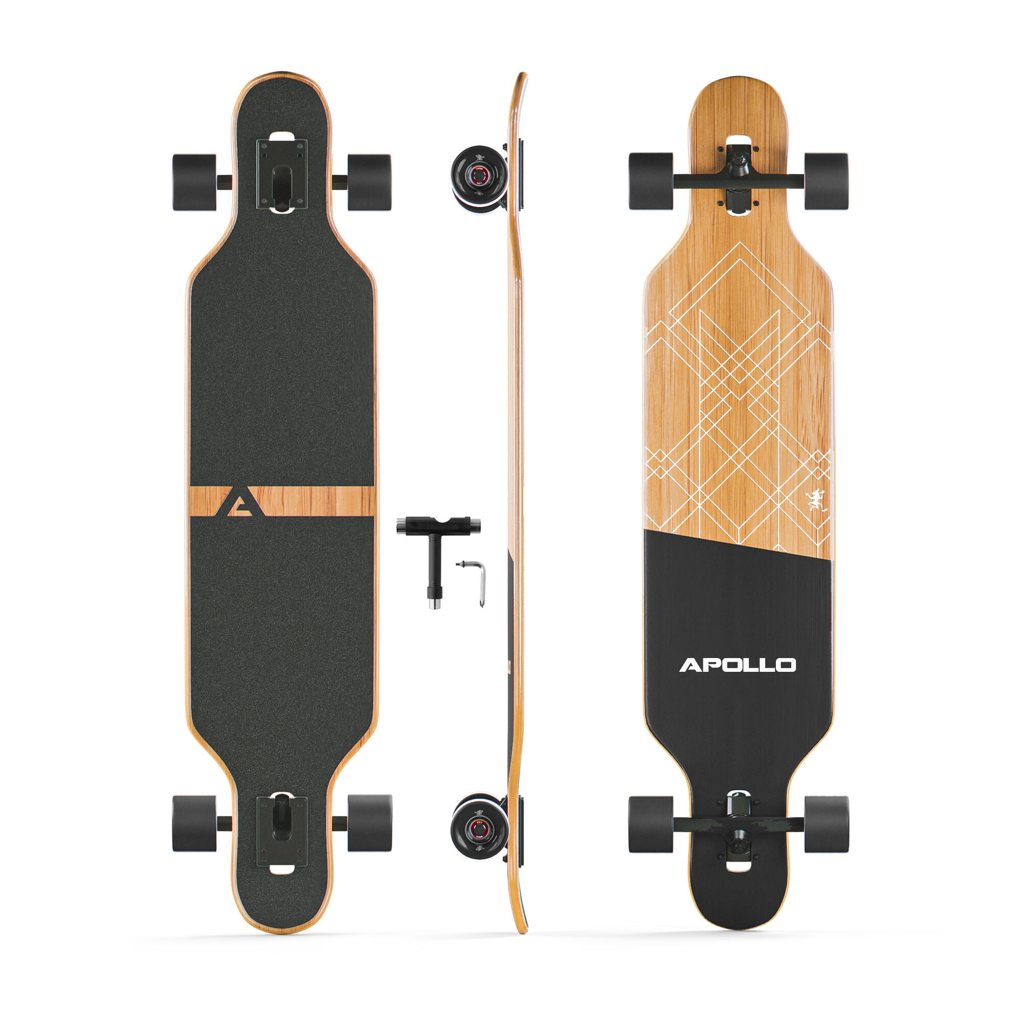 Longboard Twin Tip DT Fiberglas wyjątkowo lekki i stabilny