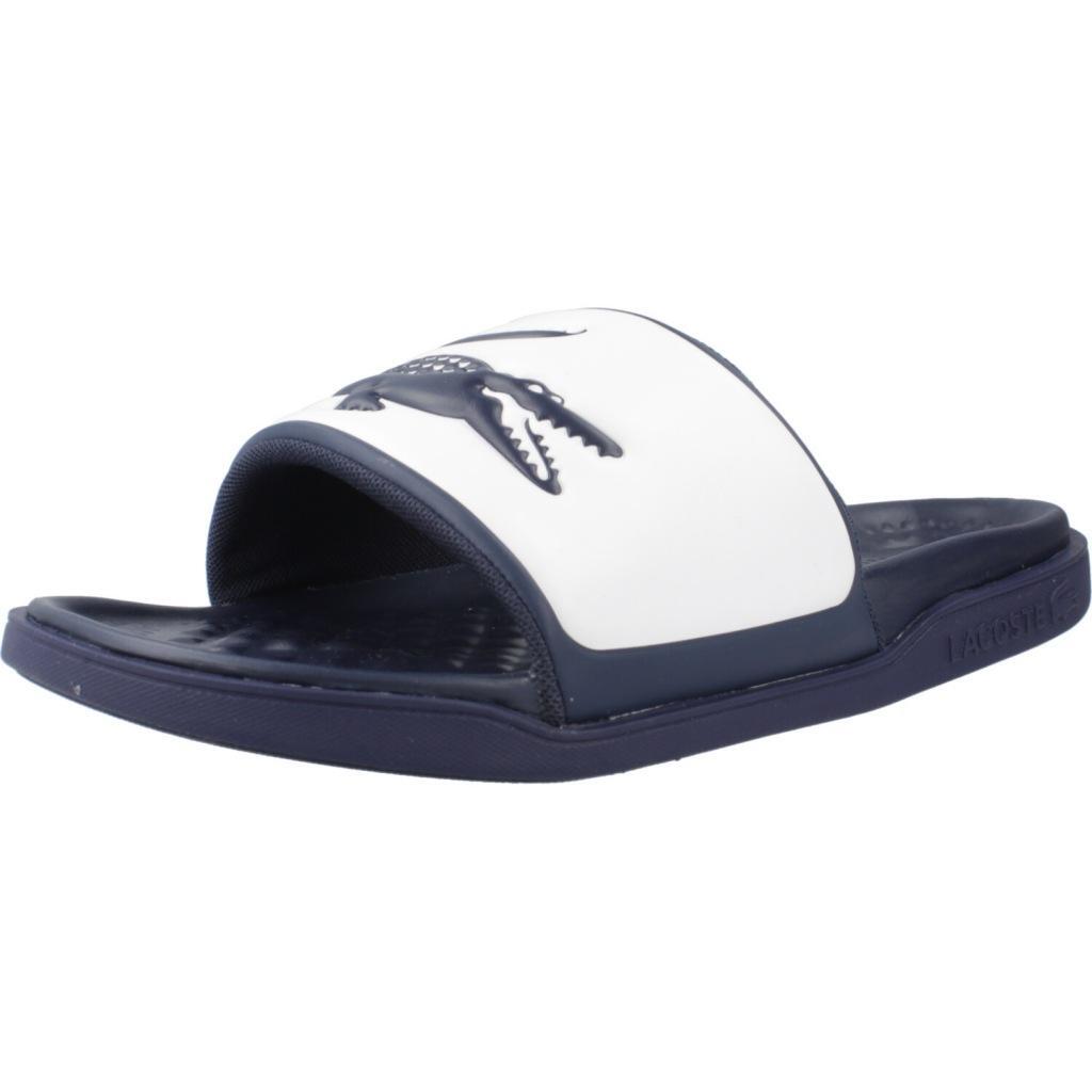 Klapki Lacoste Model Serve Slide Dual Kolor Niebieski