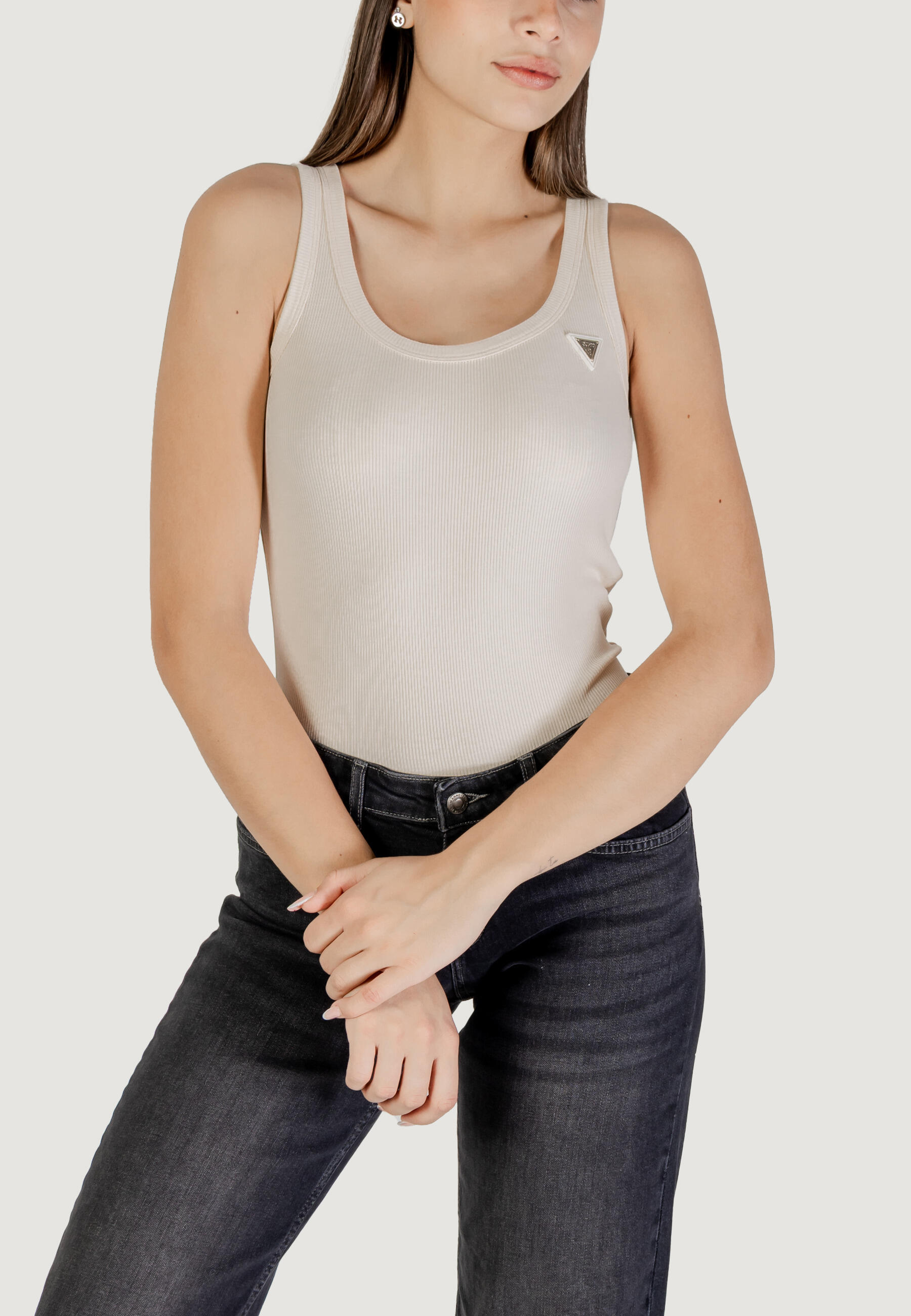 Bezrękawnik Kobieta GUESS ACTIVE COLETTE RIB TANK