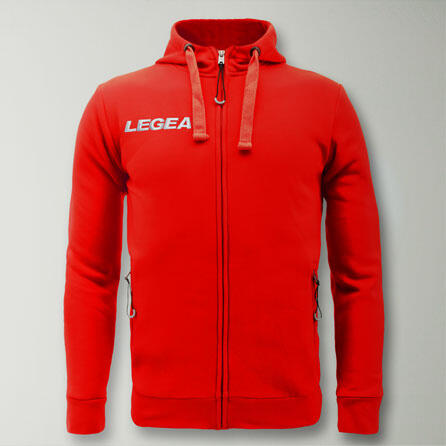 Chłopiec Bieganie Bluza Sarajevo Junior Full Zip Czerwona