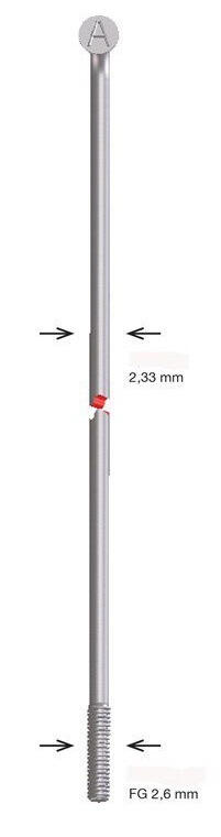 Szprychy Alpina 13-262 262 mm 2,33 mm 13G FG2.6 ocynkowane (144 szt.)