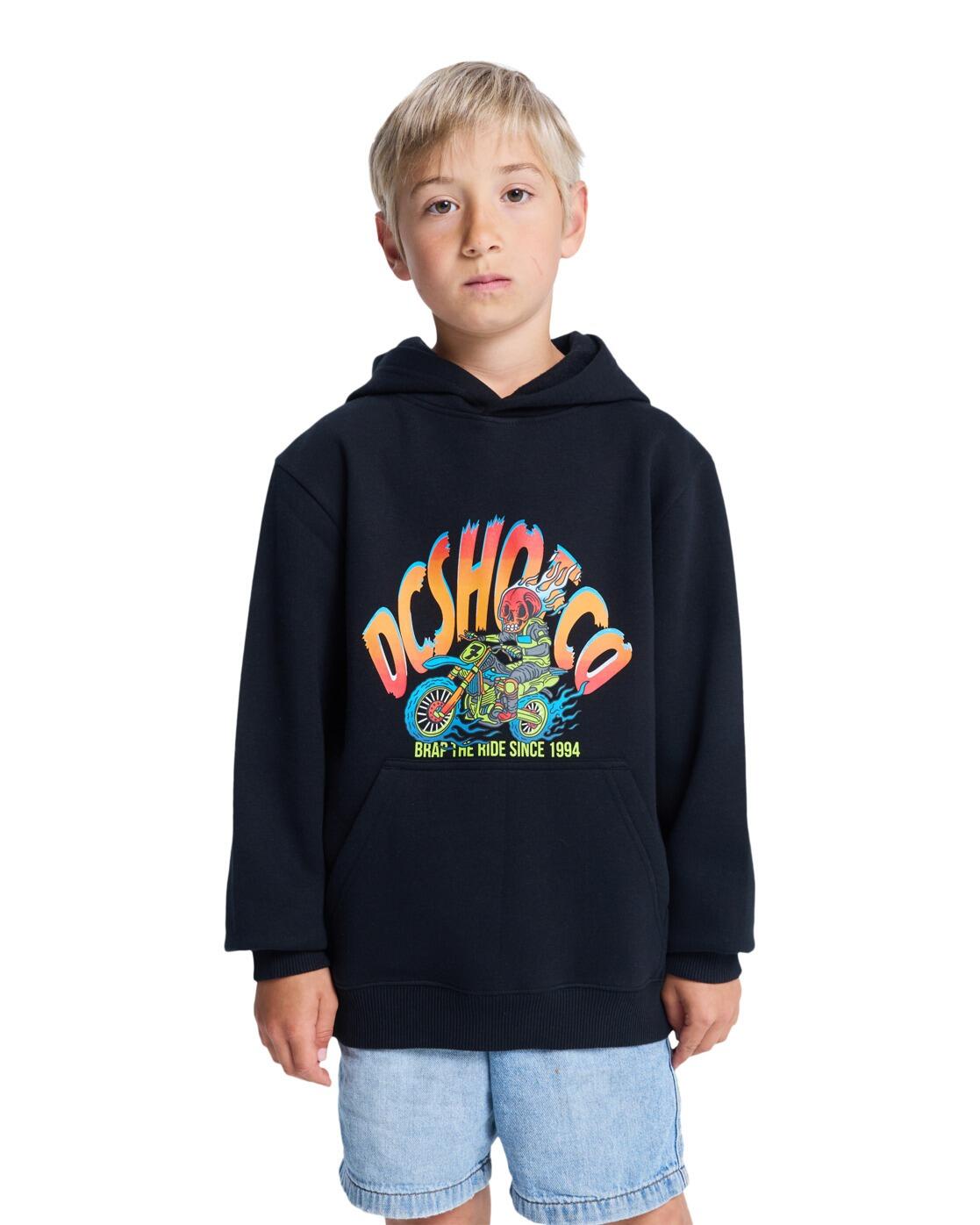 Bluza z kapturem dla Chłopcy BRAP THE RIDE Czarny