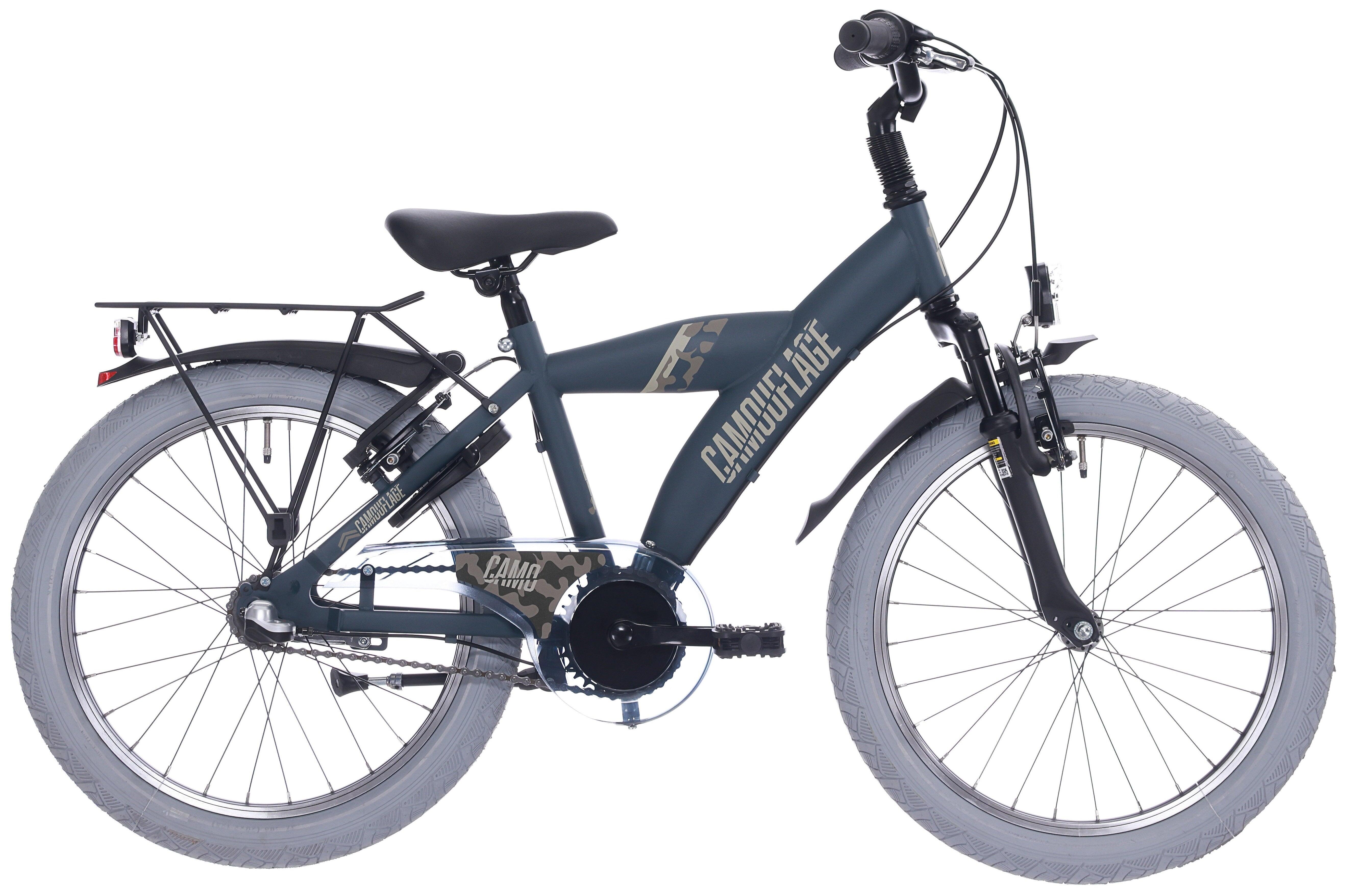 Bike Fun Kids Rower dziecięcy 20 Camouflage Shimano Nexus 3 - Mat ciemnozielony