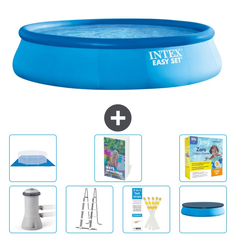 INTEX Basen Easy Set Okrągły - 457x107 cm - 8-częściowy S546