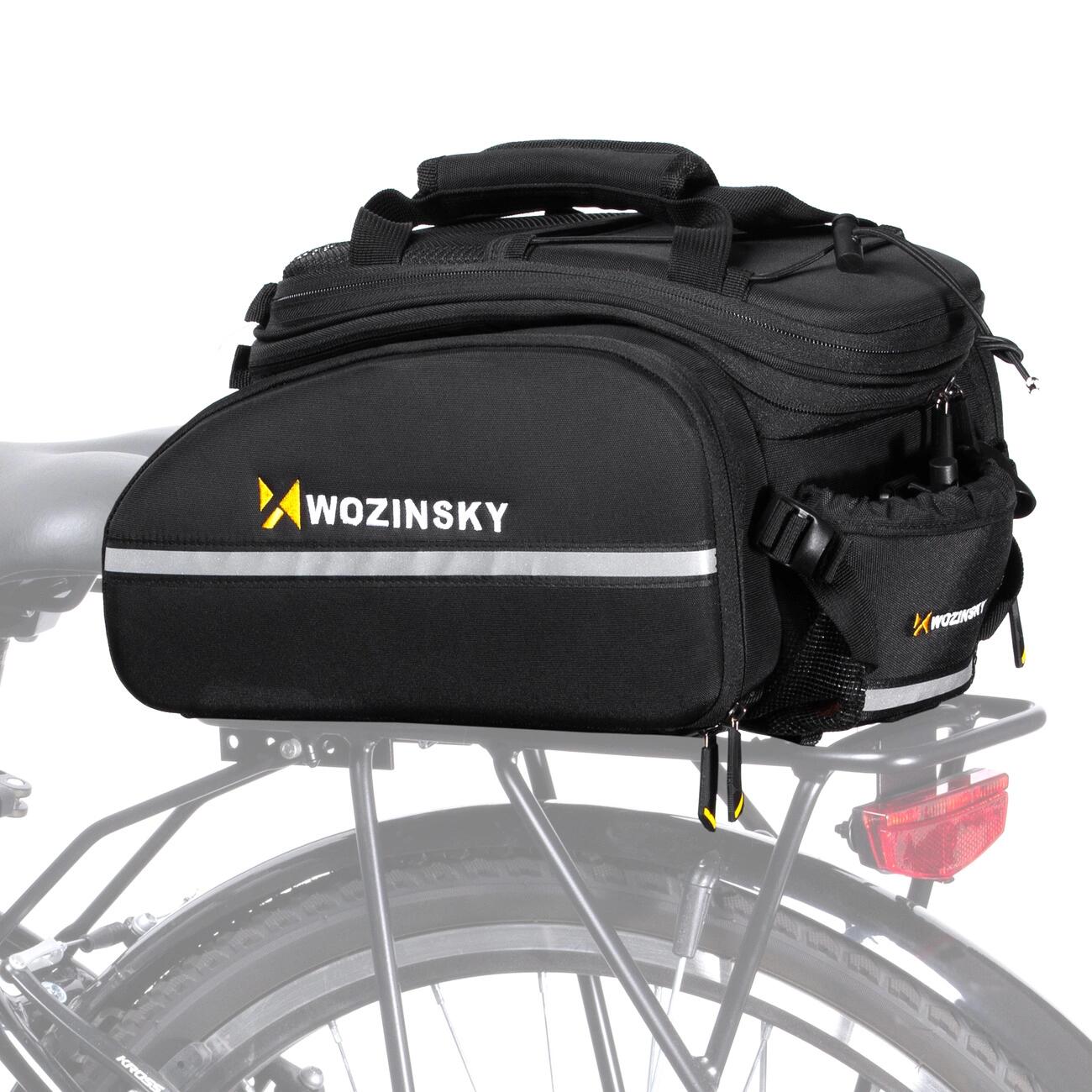 Torba rowerowa na bagażnik Wozinsky wodoodporna 35 L czarny