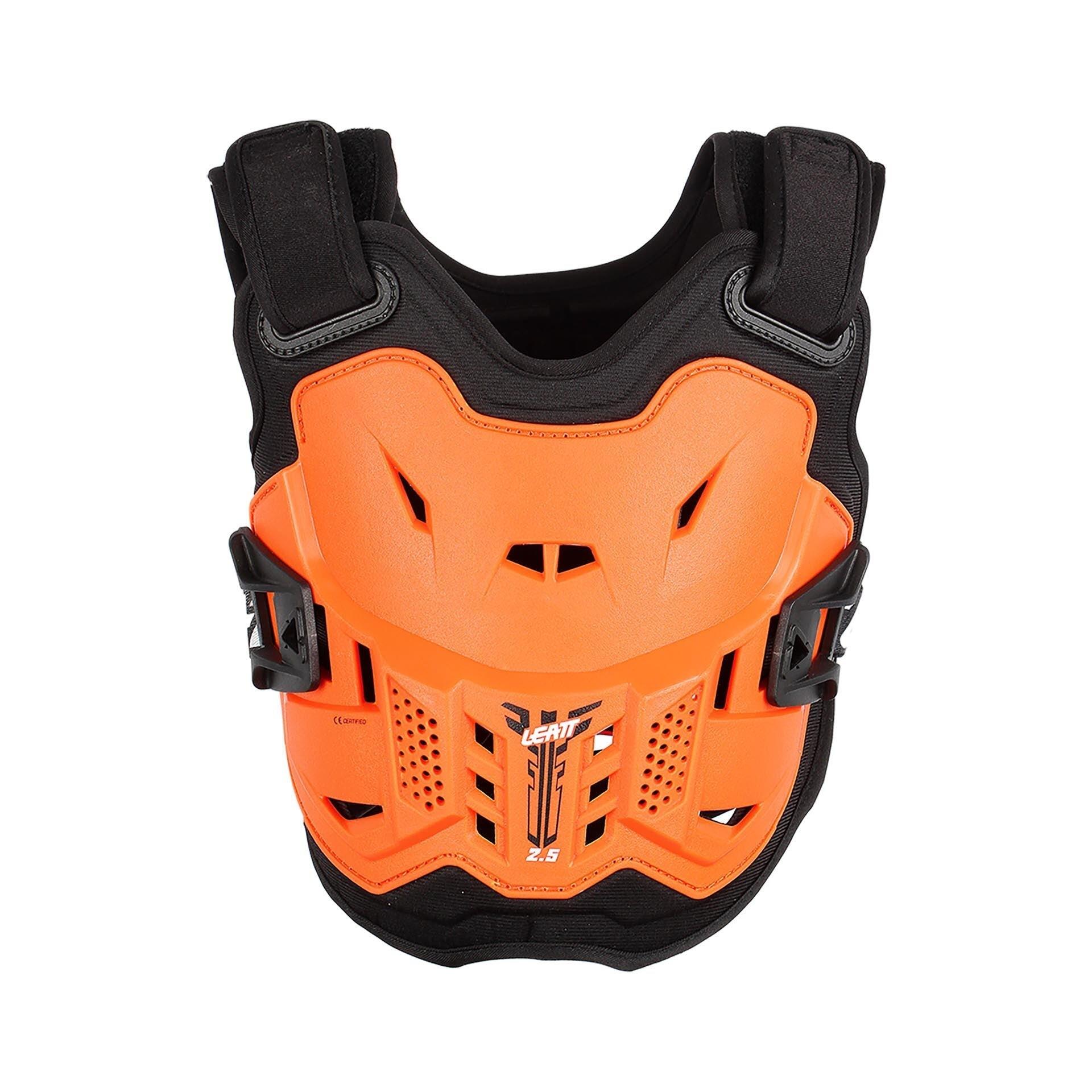 Buzer rowerowy dziecięcy Leatt Chest Protector 2.5 Mini Jr orange/black