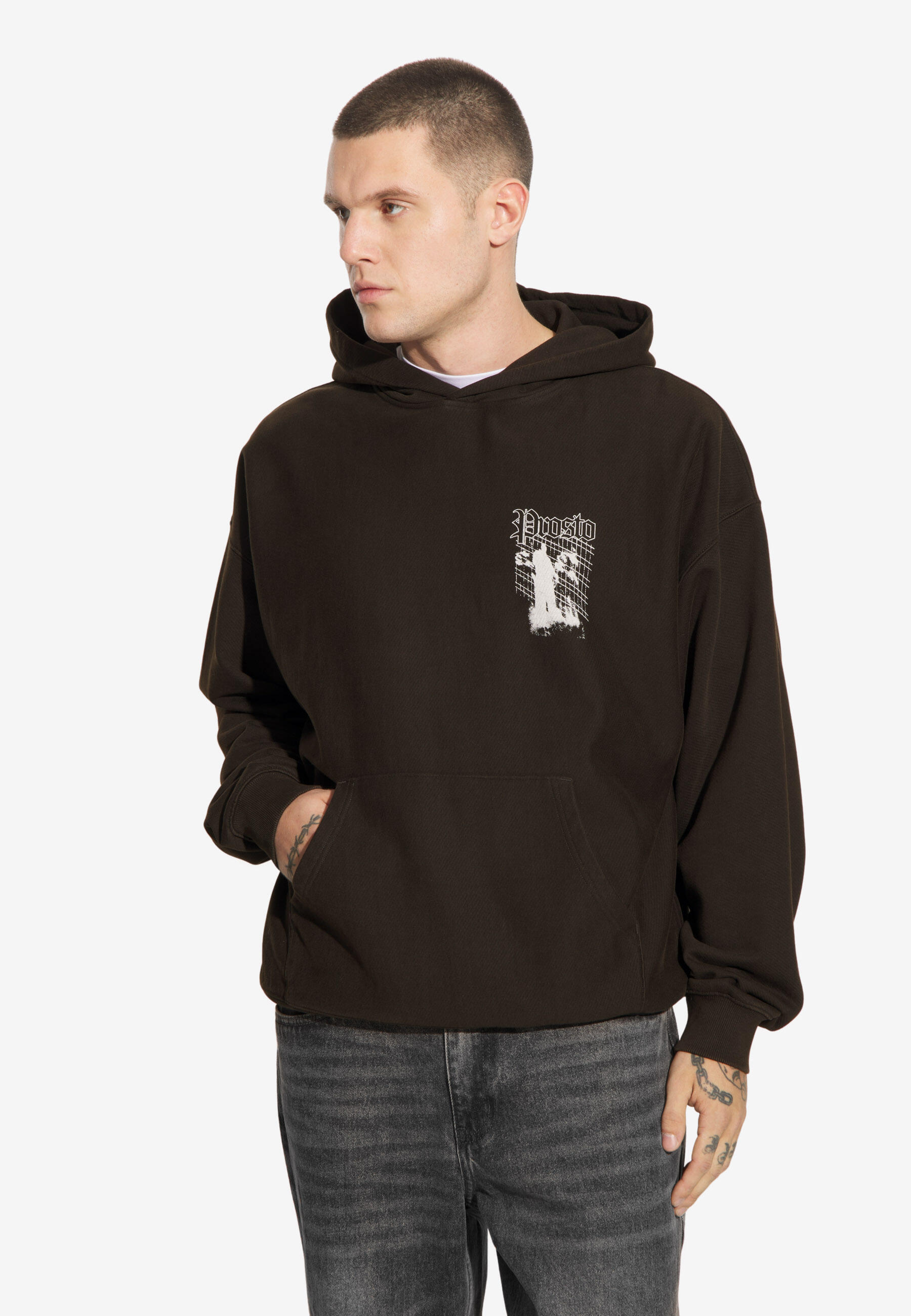 Bluza sportowa męska Prosto Shadow z kapturem