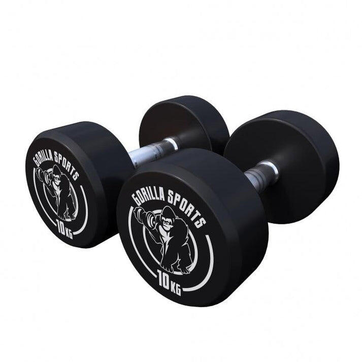 2x10 kg Hantle stałe żeliwne gumowane