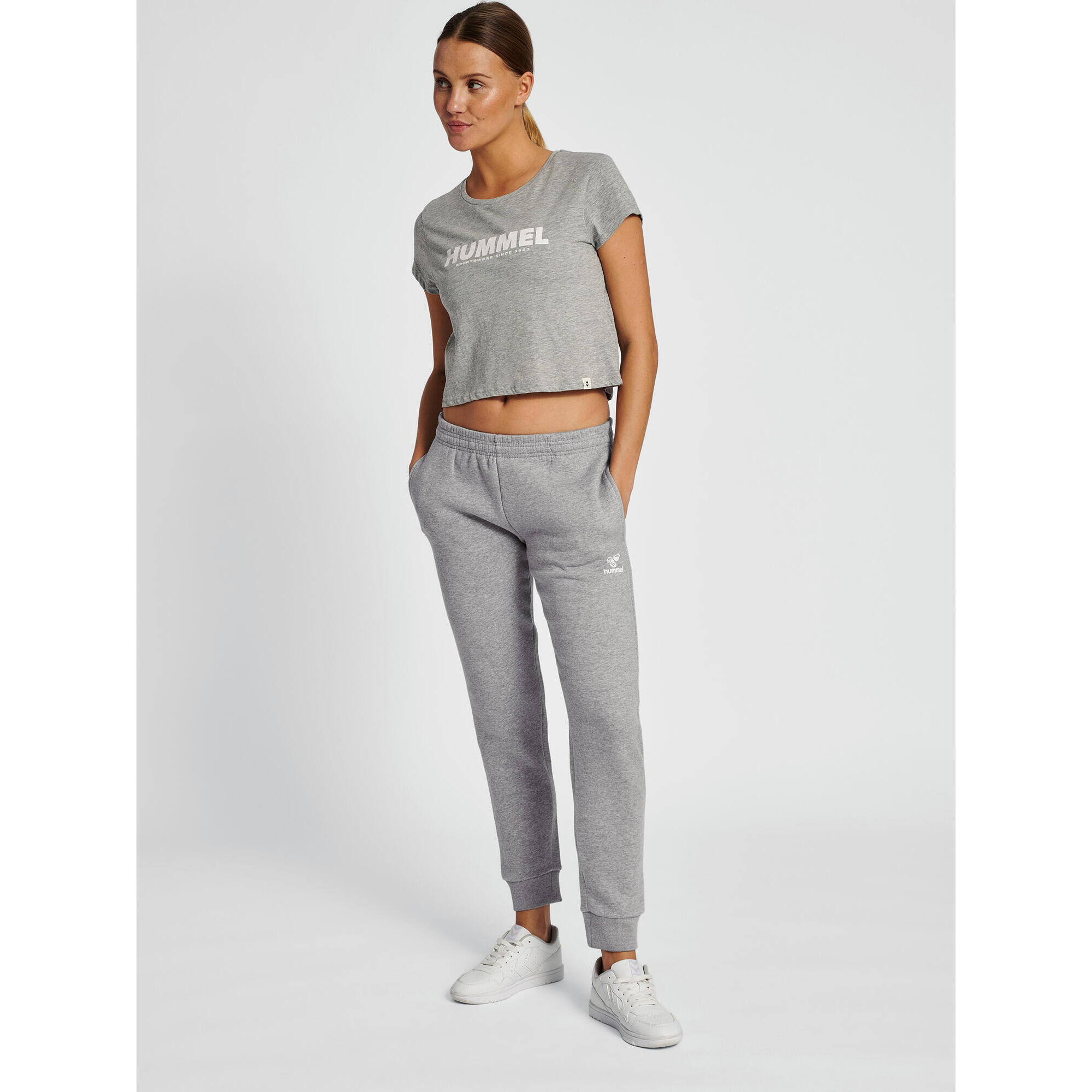 Damska koszulka crop top Hummel Legacy