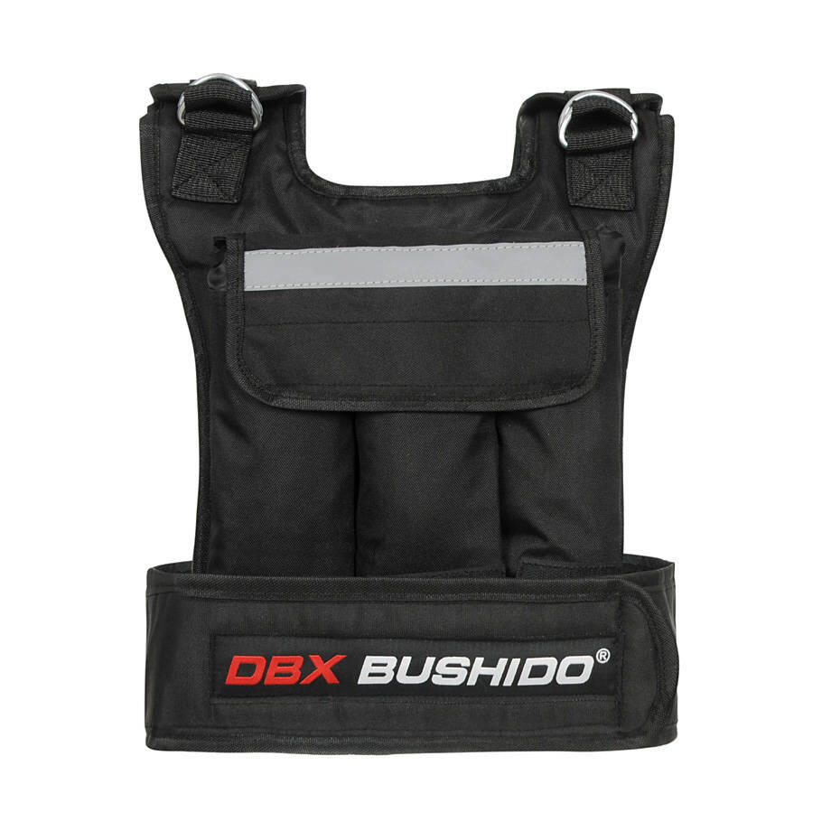 Kamizelka treningowa obciążeniowa pusta DBX Bushido 6 kieszeni 20 kg