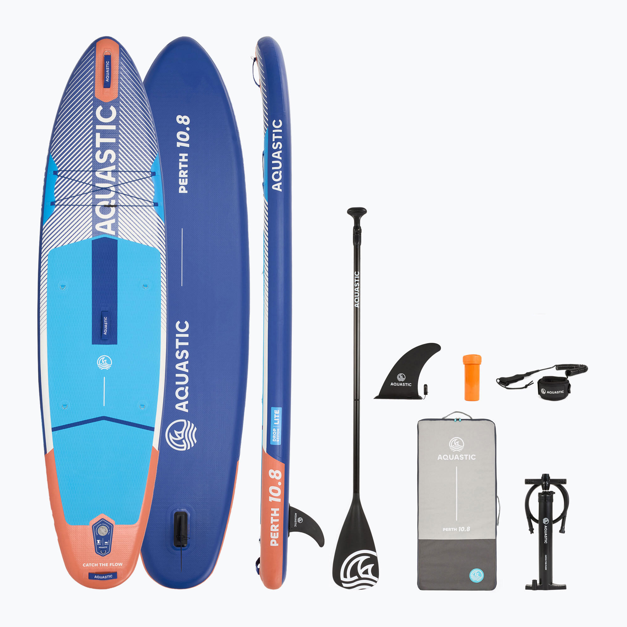 Deska SUP AQUASTIC Perth 10'8 allround Zestaw z plecakiem wiosłem
